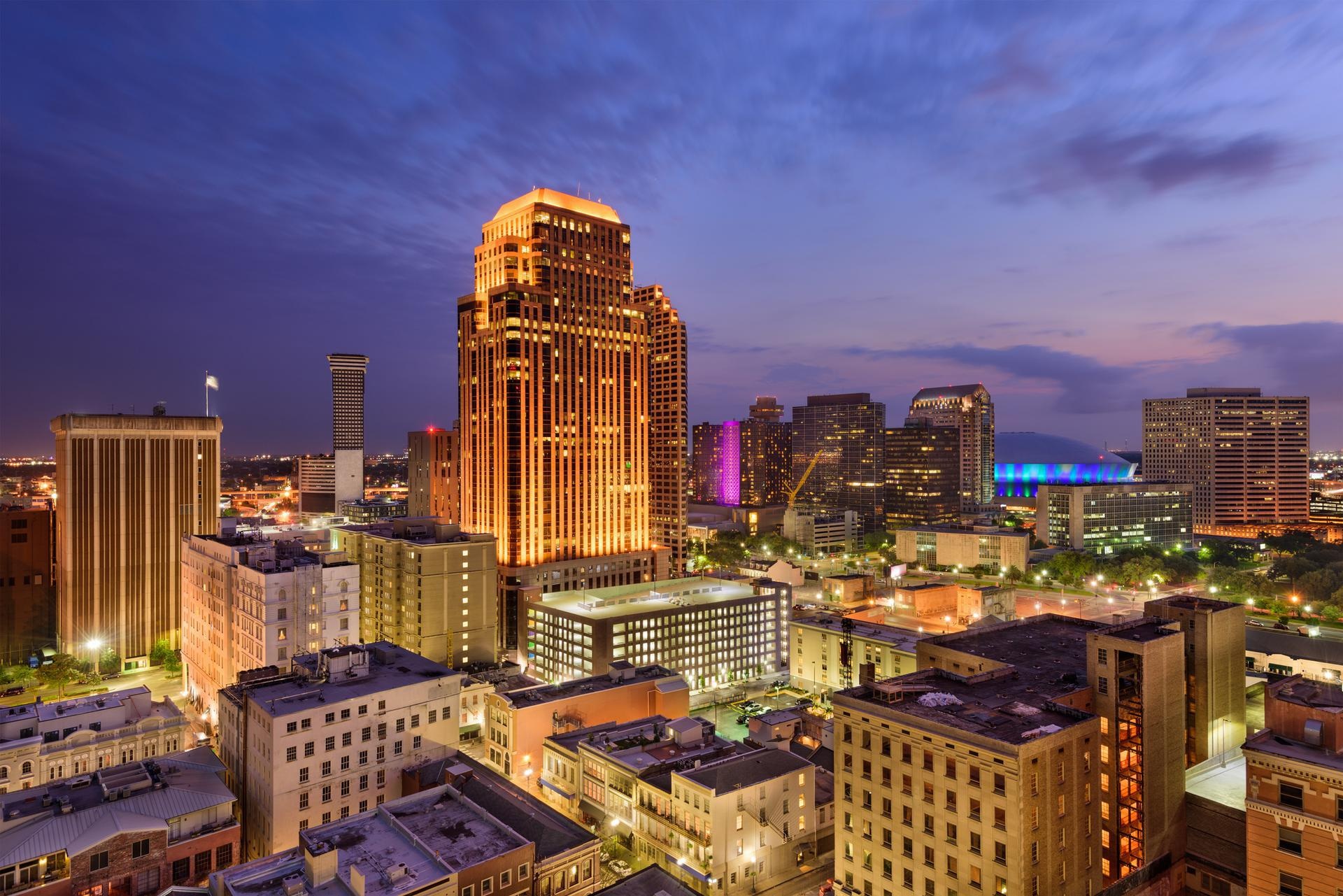 New Orleans skyline, Background checks, Health Street's report, Vibrant city life, 1920x1290 HD Desktop