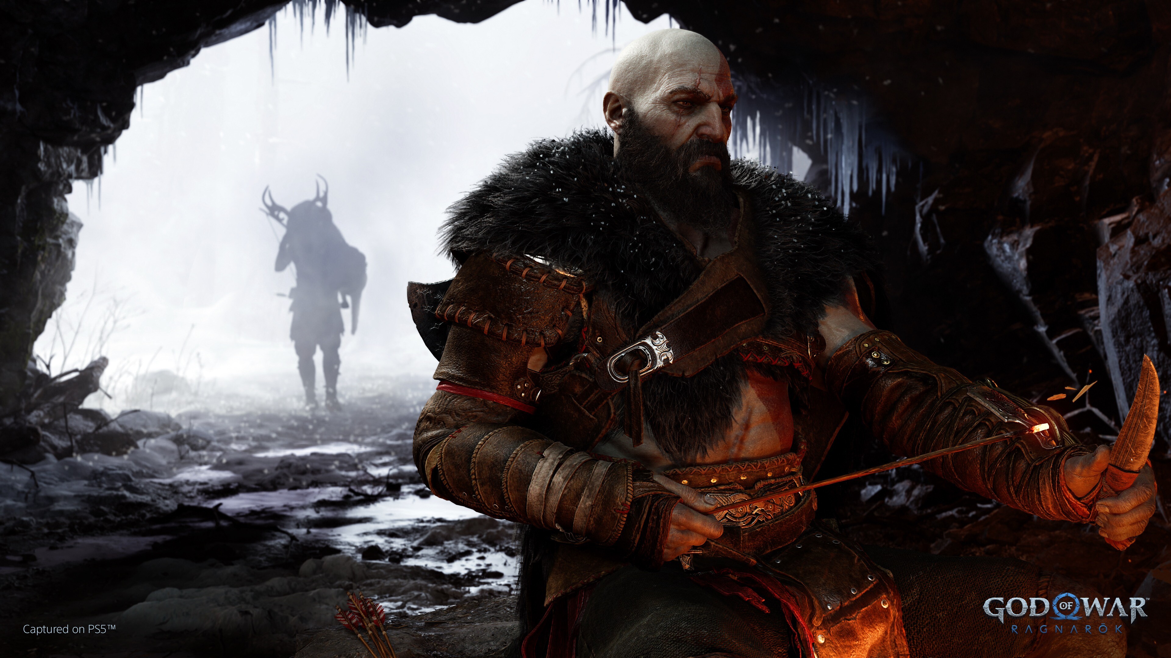 Ultra HD wallpaper, Kratos' journey, Immersive visuals, Detailed artwork, 3840x2160 4K Desktop