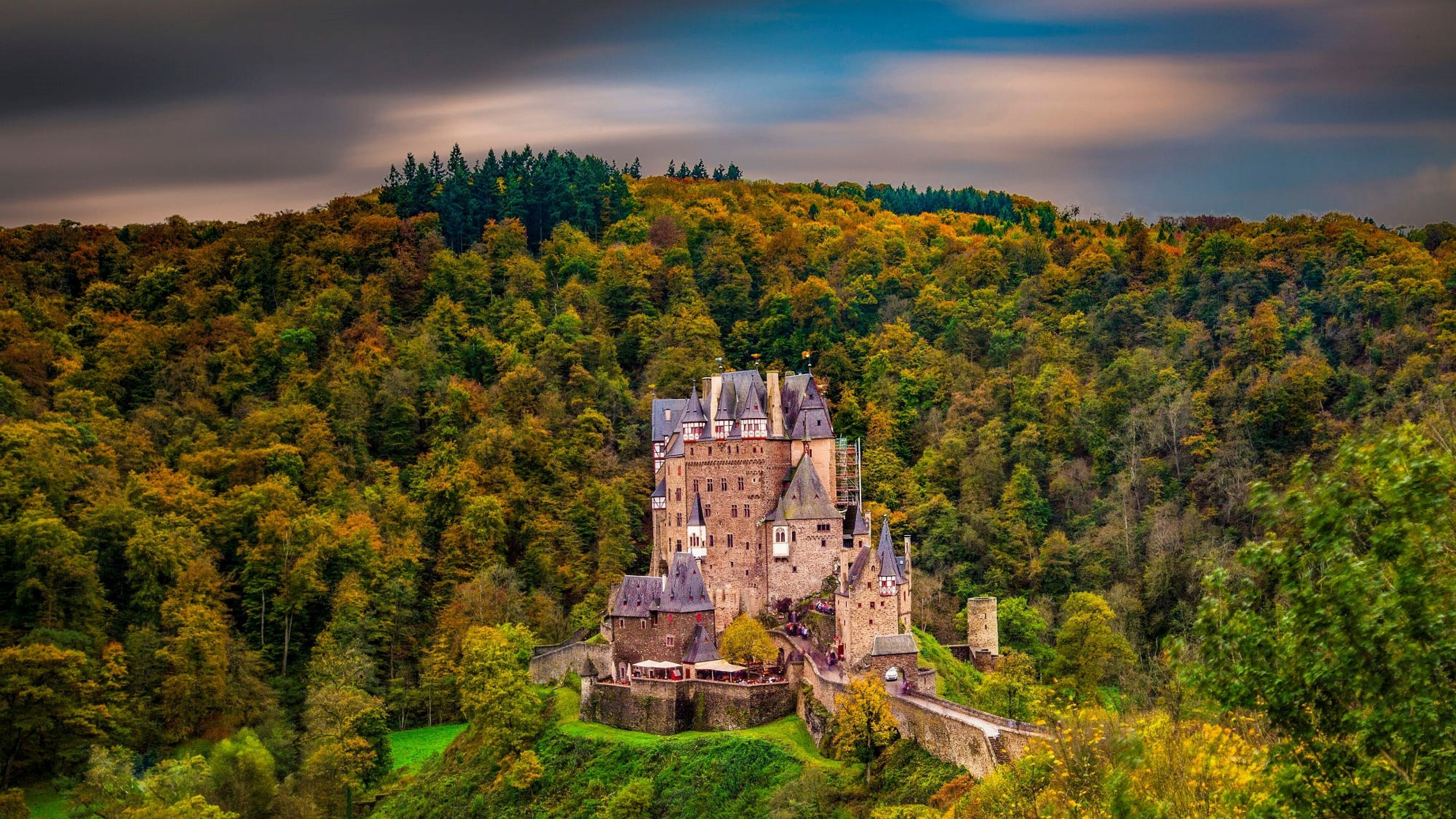 Eltz castle, German forest, UHD TV wallpapers, Captivating scenes, 3840x2160 4K Desktop