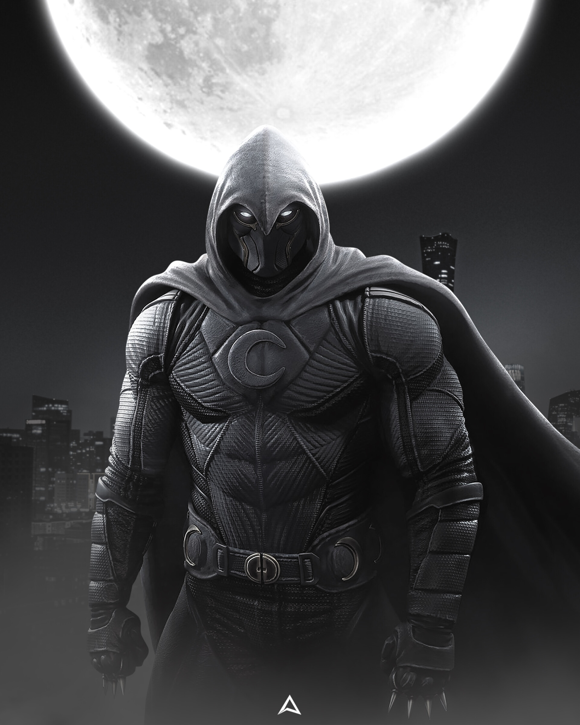 Jake Lockley comics, ArtStation, Moon Knight artwork, Digital illustrations, 1920x2400 HD Phone