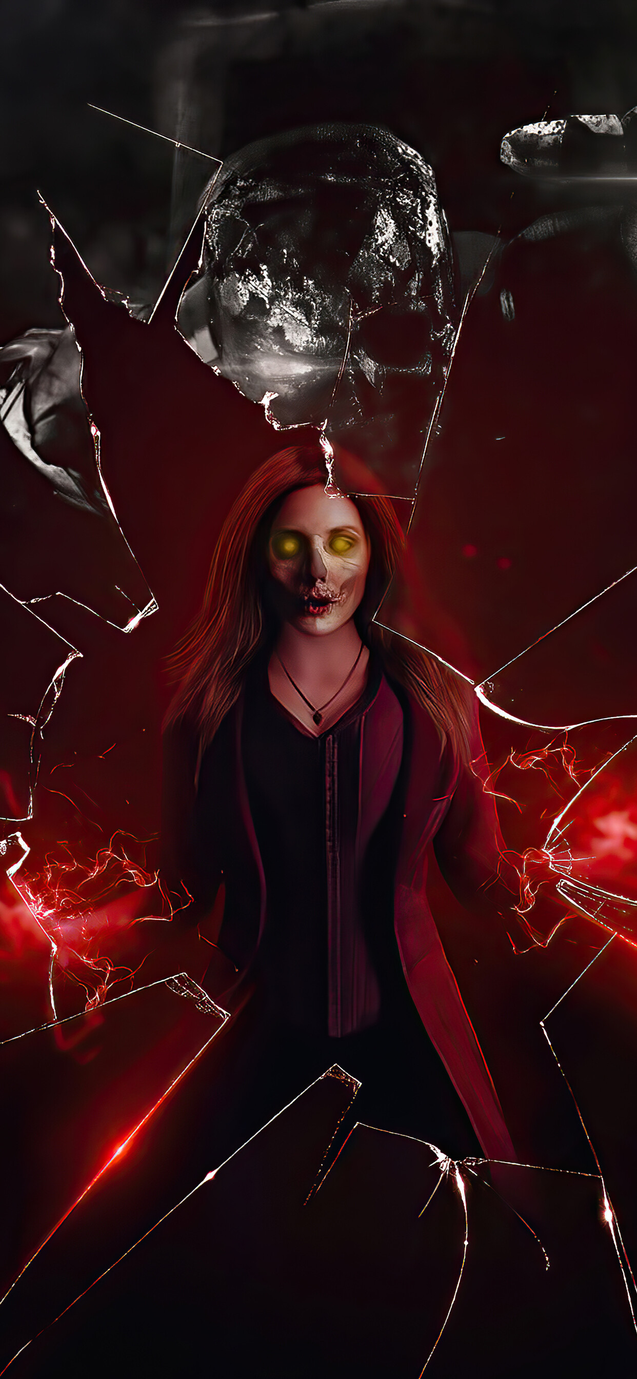 Zombie Scarlet Witch, What If...? Wallpaper, 1250x2690 HD Phone