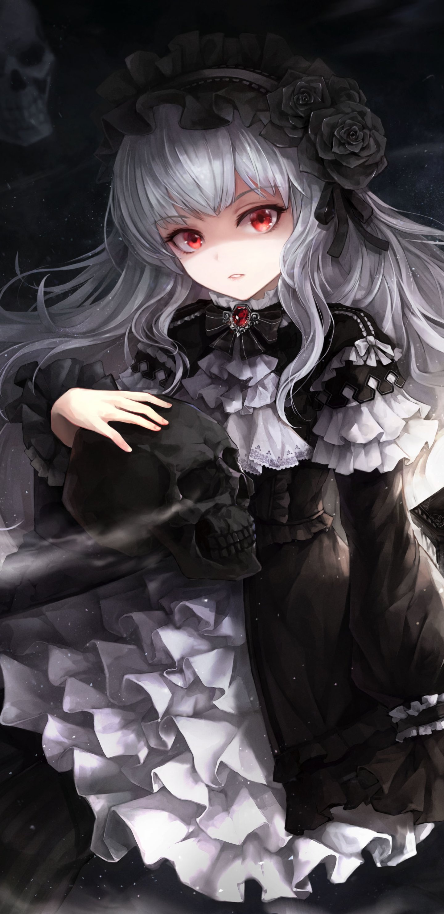 Gothic Anime, Original anime, Dark atmosphere, Gothic aesthetic, 1440x2960 HD Phone