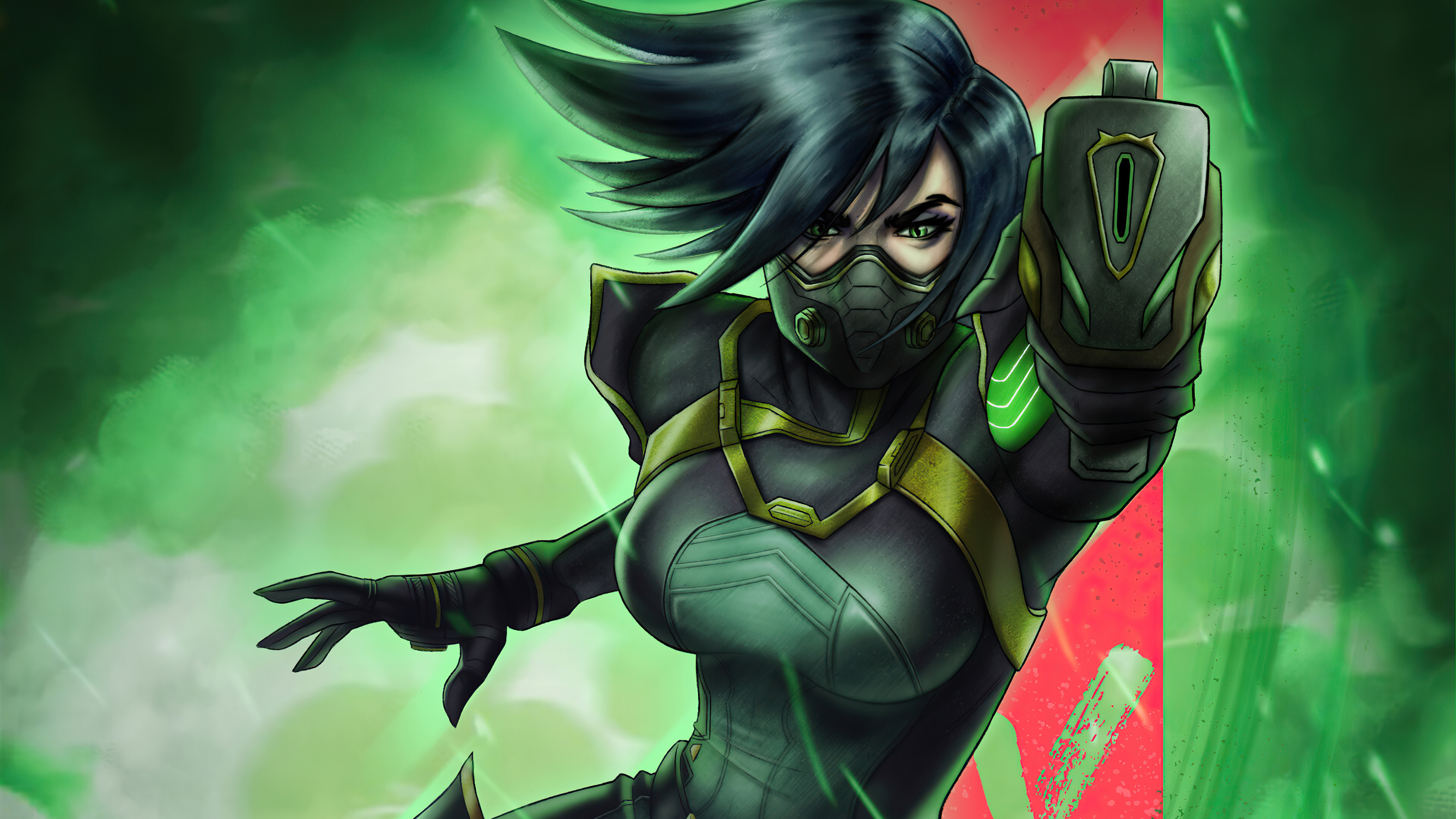 Viper's deadly venom, 2020 Valorant artwork, Striking 1440p resolution, Mesmerizing game visuals, 3840x2160 4K Desktop