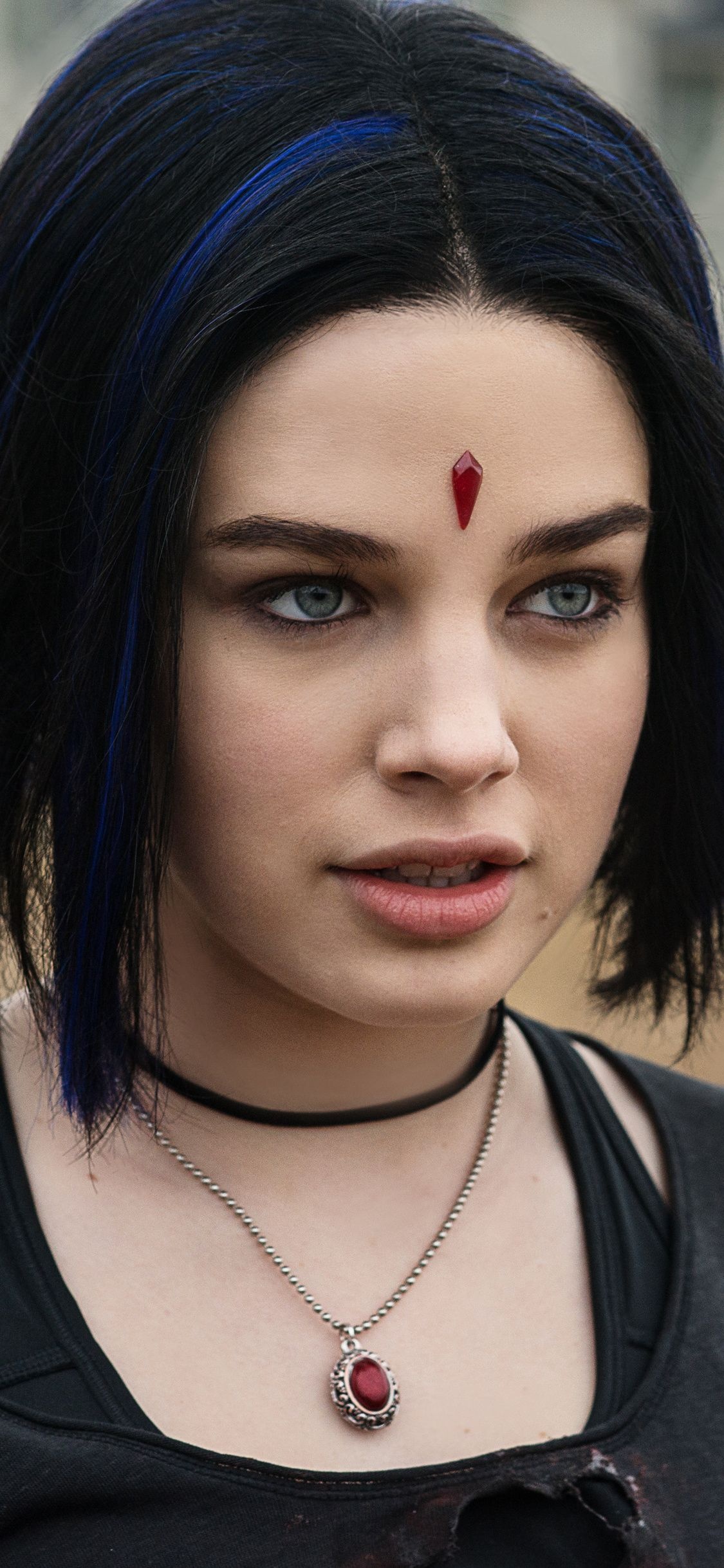 Teagan Croft as Raven, Titans season 2 wallpapers, 1130x2440 HD Phone