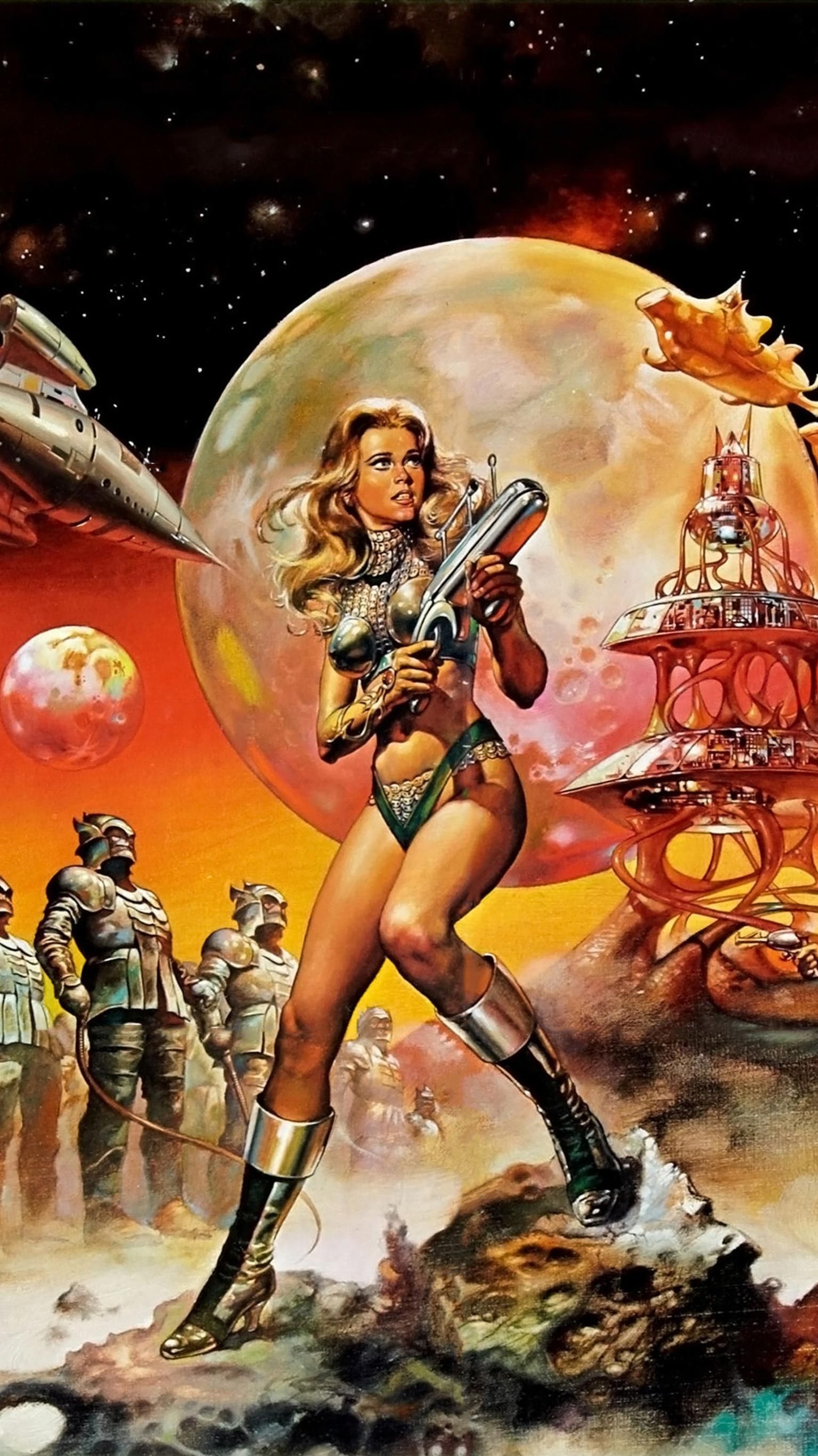 Barbarella, Jane Fonda Wallpaper, 1540x2740 HD Phone