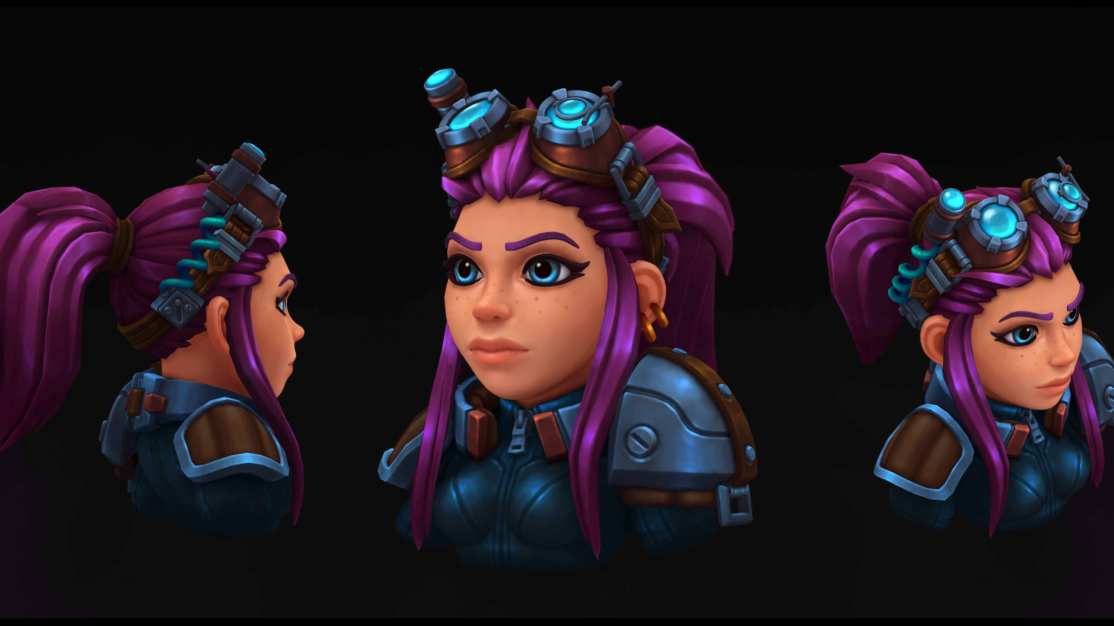 Zoe the gnome engineer, Artstation, 3840x2160 4K Desktop