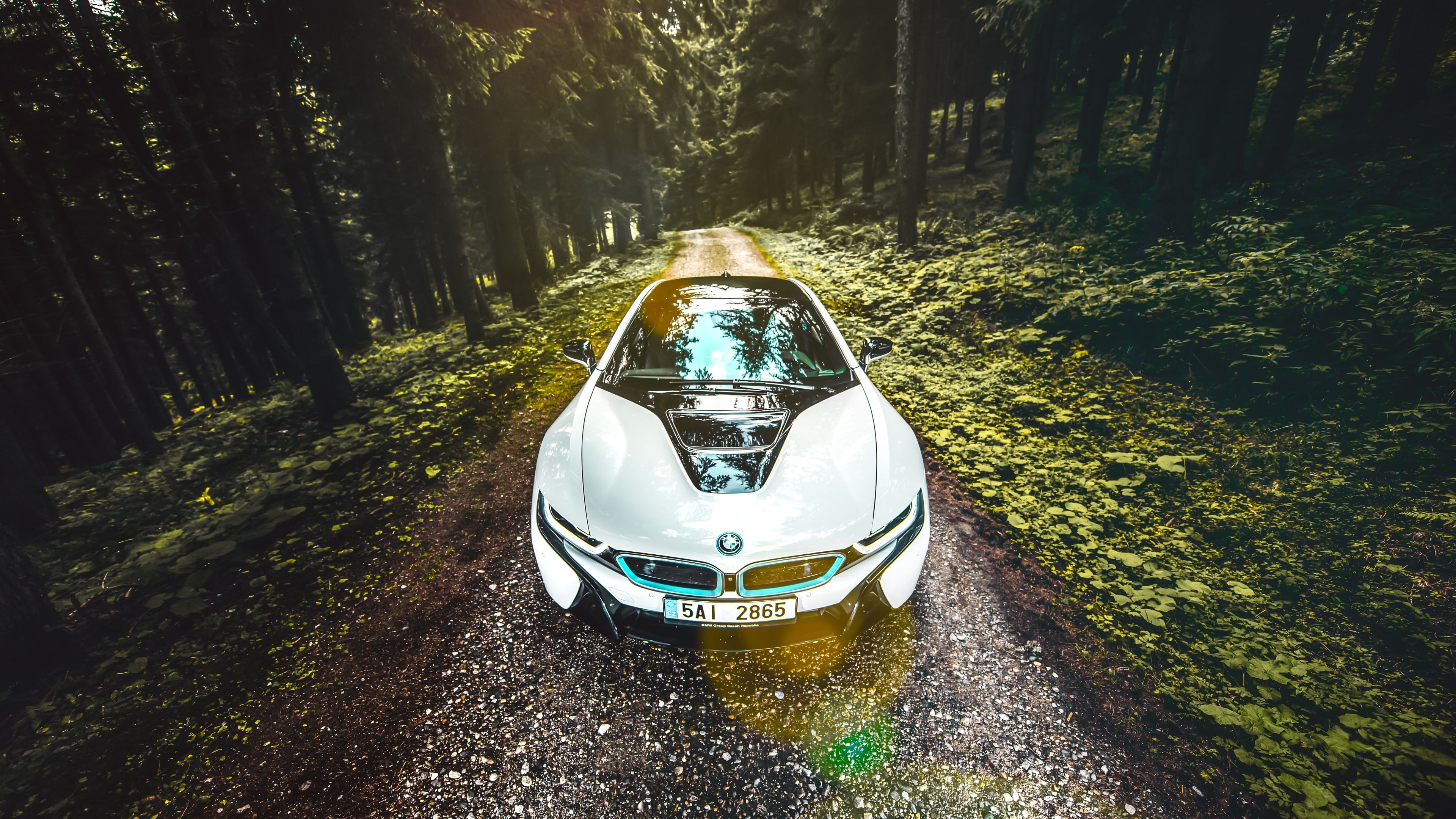 Forest, BMW i8 Wallpaper, 3840x2160 4K Desktop