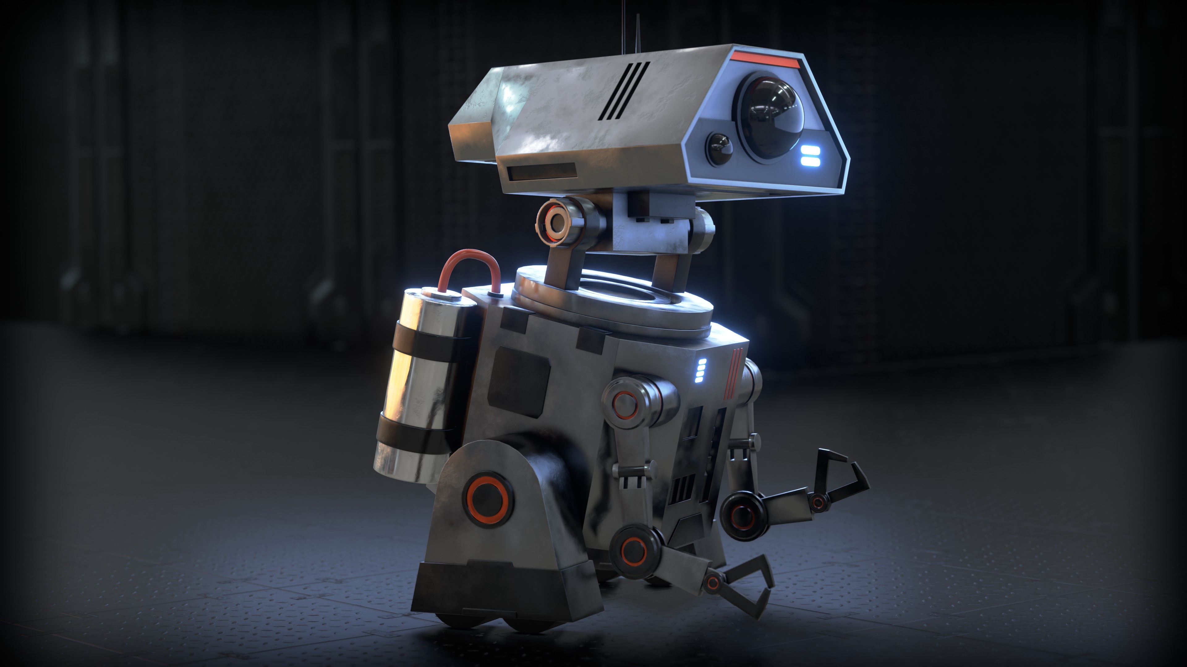 Sci-fi worker robot, Blender artists community, Technological advancements, Futuristic vision, 3840x2160 4K Desktop