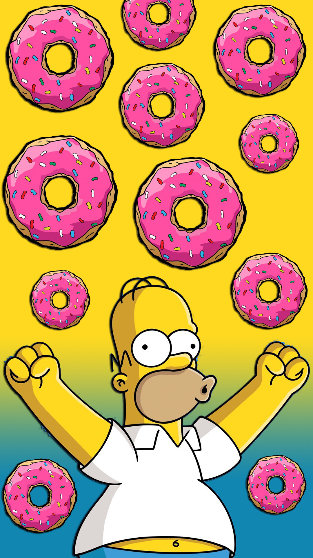 The Simpsons, Donut wallpapers, Delicious treats, Tasty visuals, 1080x1920 Full HD Phone