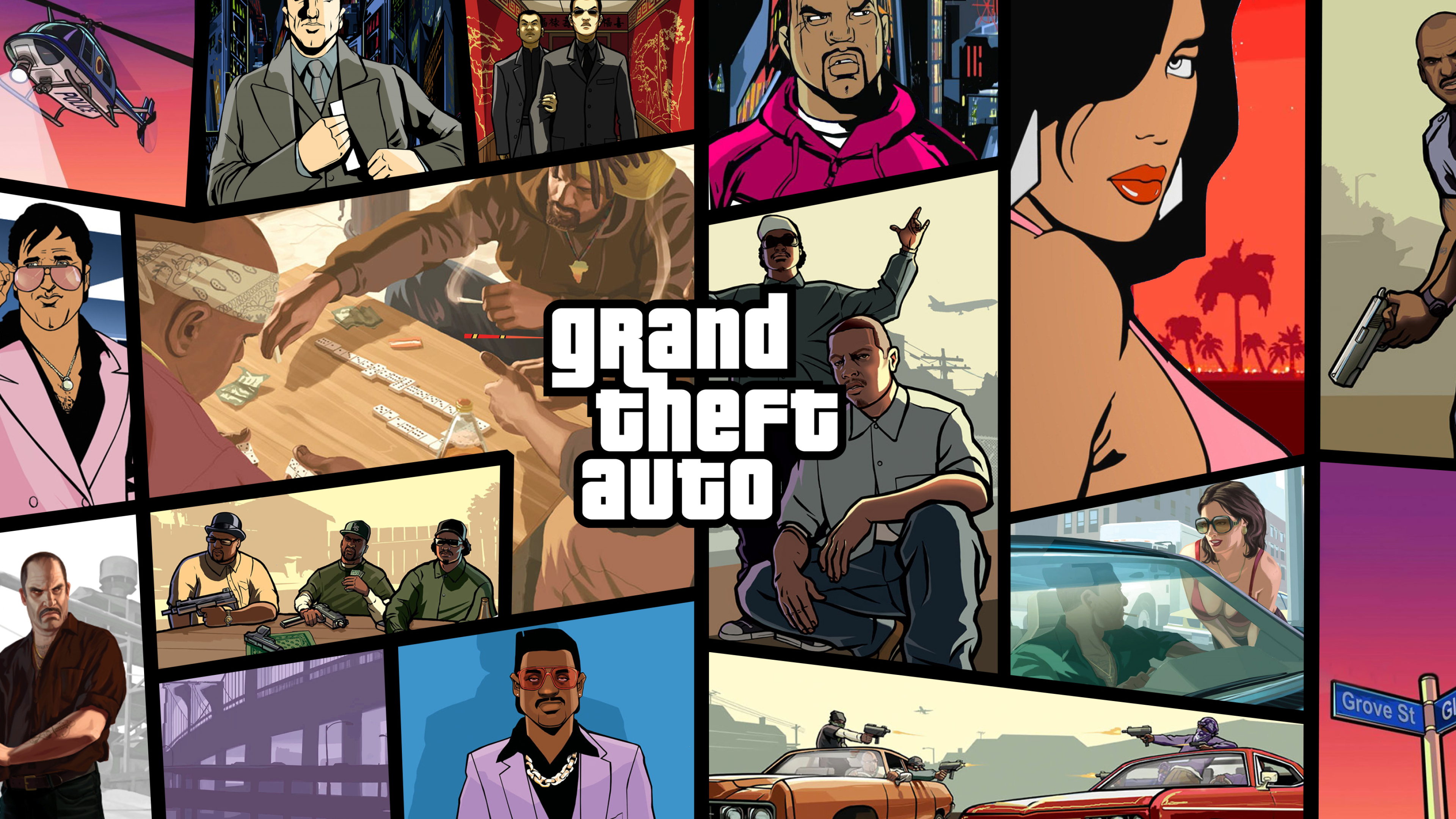 GTA Trilogy, Backgrounds, 3840x2160 4K Desktop