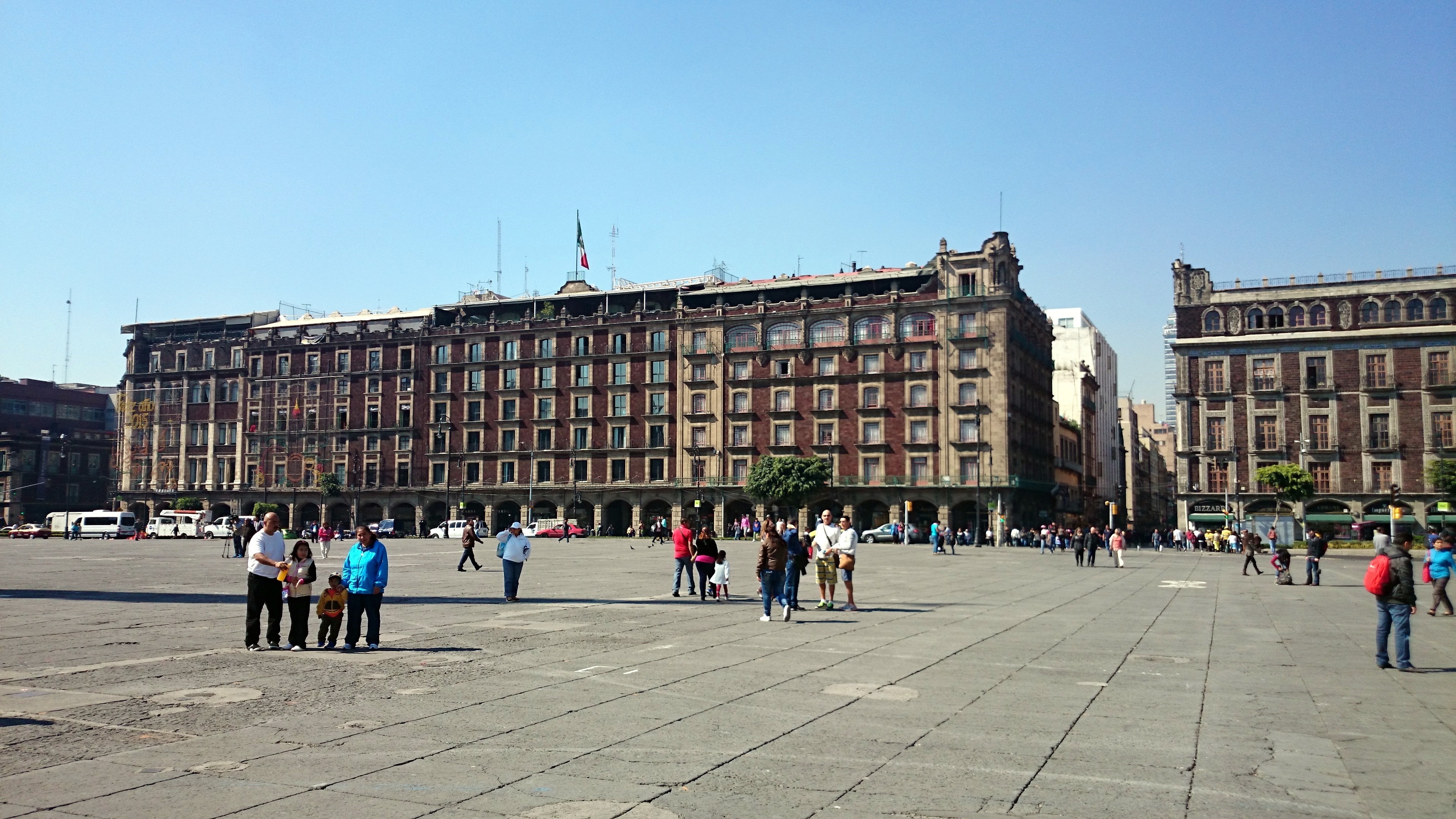 Zocalo (Constitution Square), Metropolitan Cathedral, Constitution Plaza, Mexico City, 3840x2160 4K Desktop