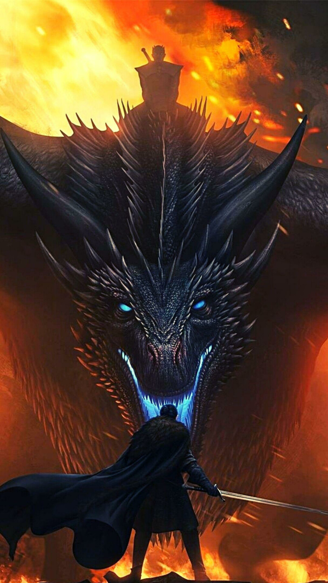 Enchanting dragon, Astonishing visual, Fantasy creature, Captivating wallpaper, 1080x1920 Full HD Phone