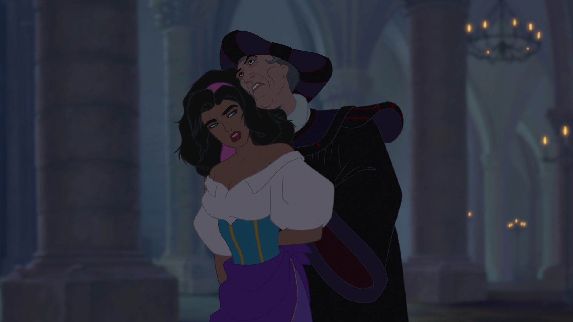 Frollo and Esmeralda, The Hunchback of Notre Dame (1996) Wallpaper, 1920x1080 Full HD Desktop