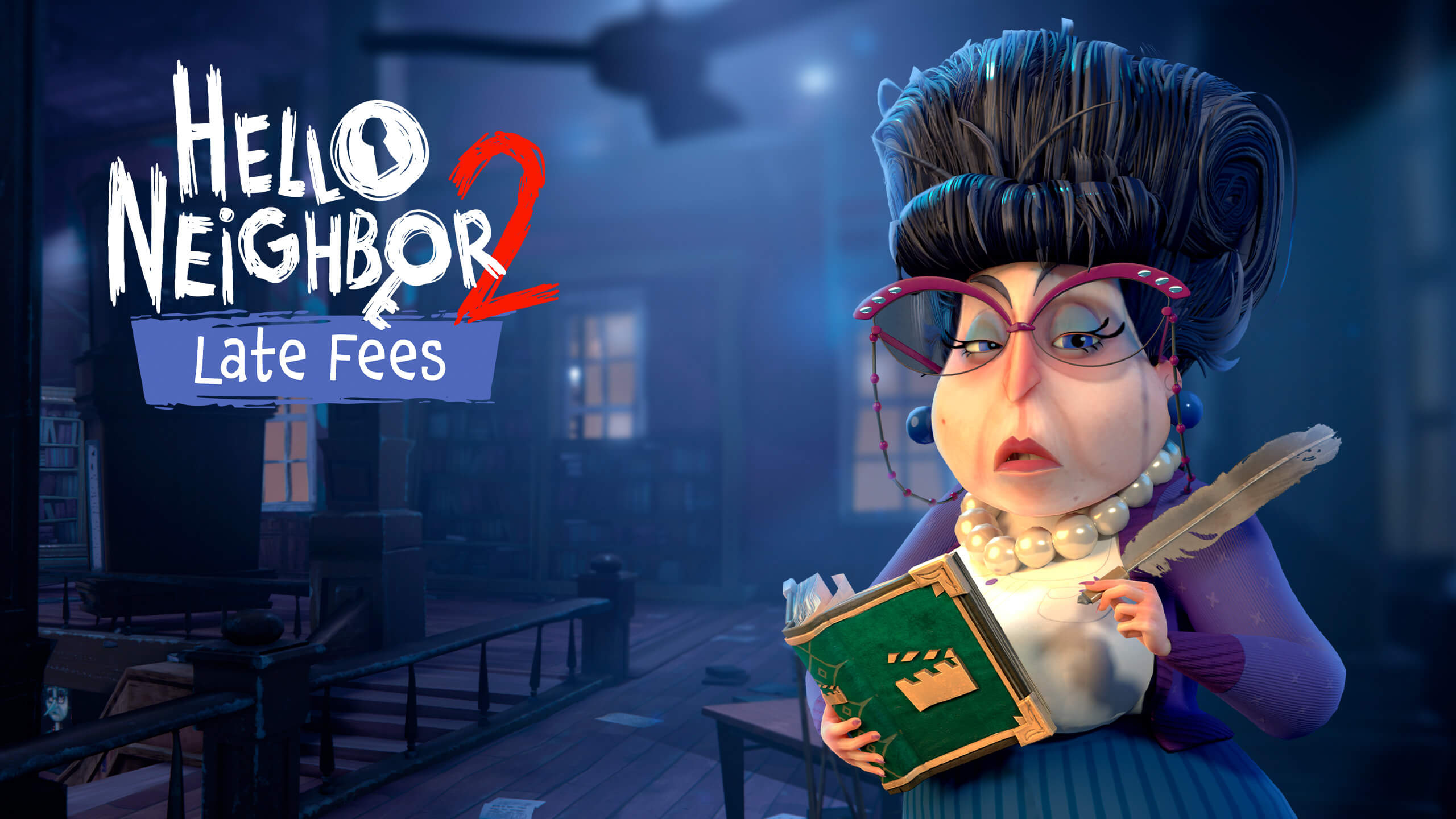 The Librarian, Hello Neighbor 2 (Game) Wallpaper, 2560x1440 HD Desktop