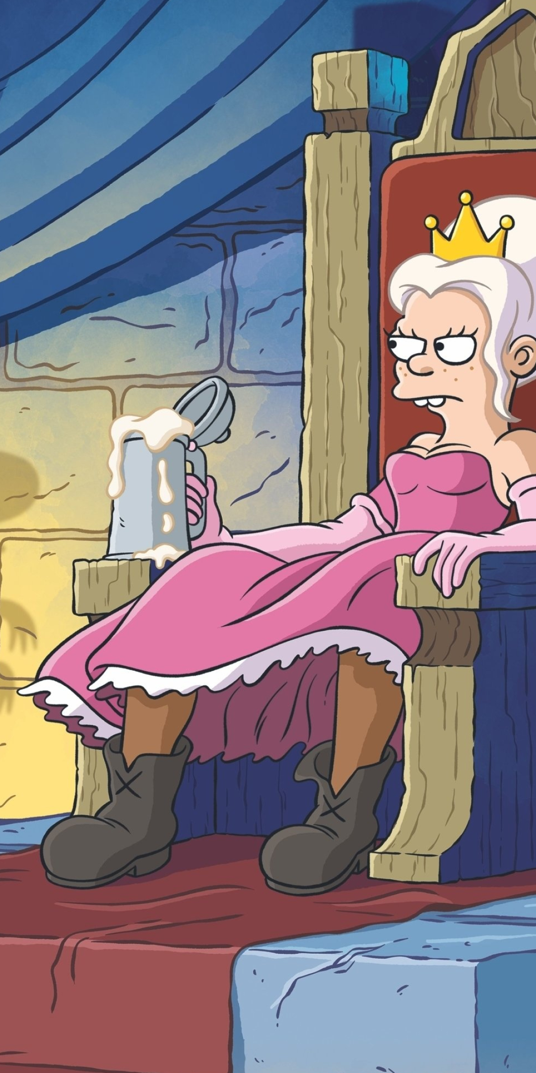 Princess Bean, Disenchantment Wallpaper, 1080x2160 HD Phone