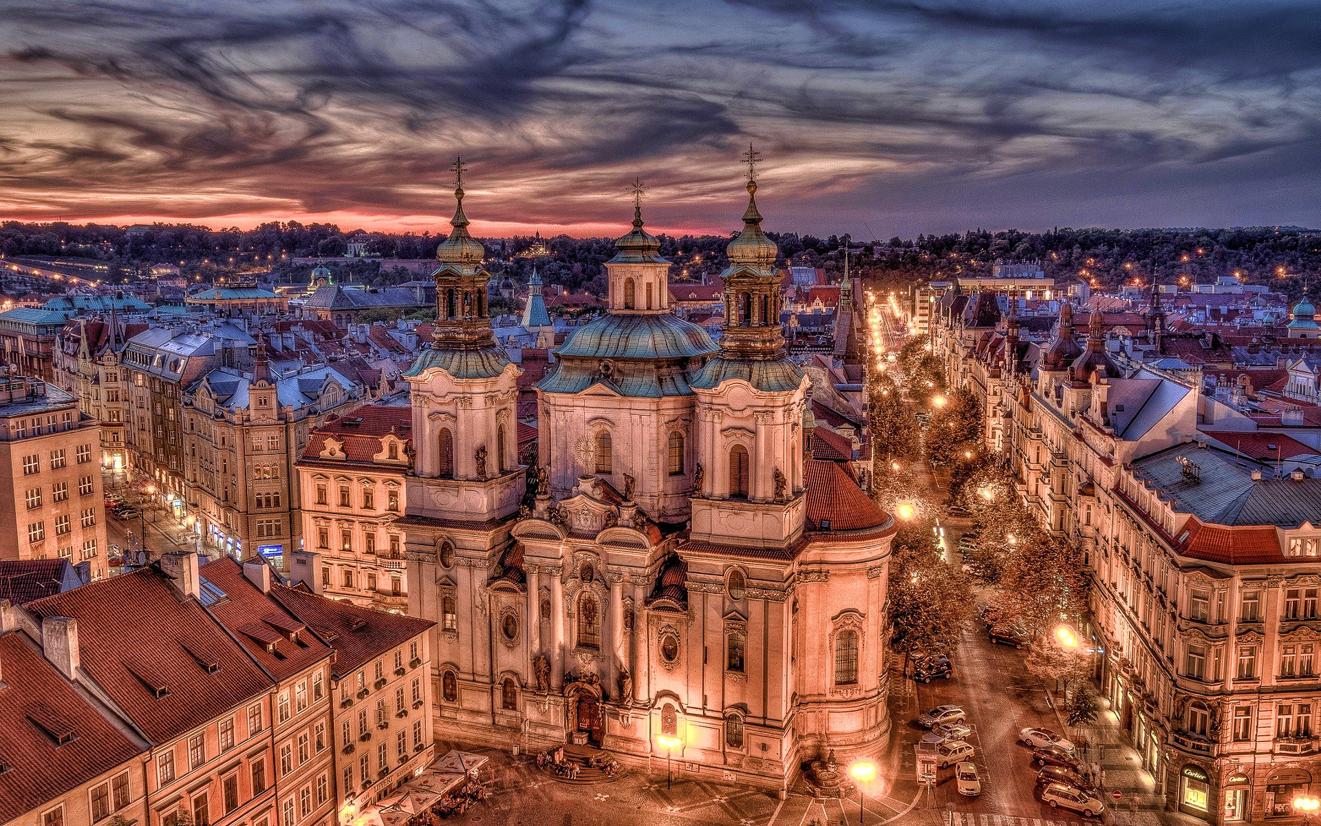 Church of Saint Nicholas, Prague Wallpaper, 1920x1200 HD Desktop