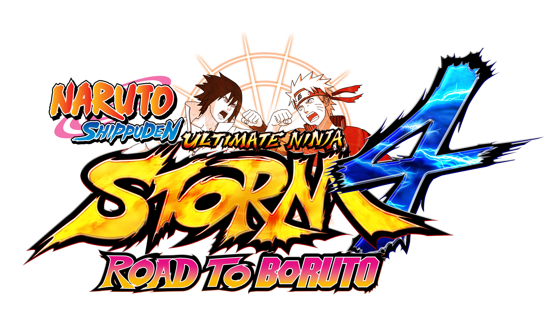 Naruto Shippuden: Ultimate Ninja Storm 4 Road to Boruto logo, Naruto Uzumaki, Sasuke Uchiha, HD Desktop wallpaper