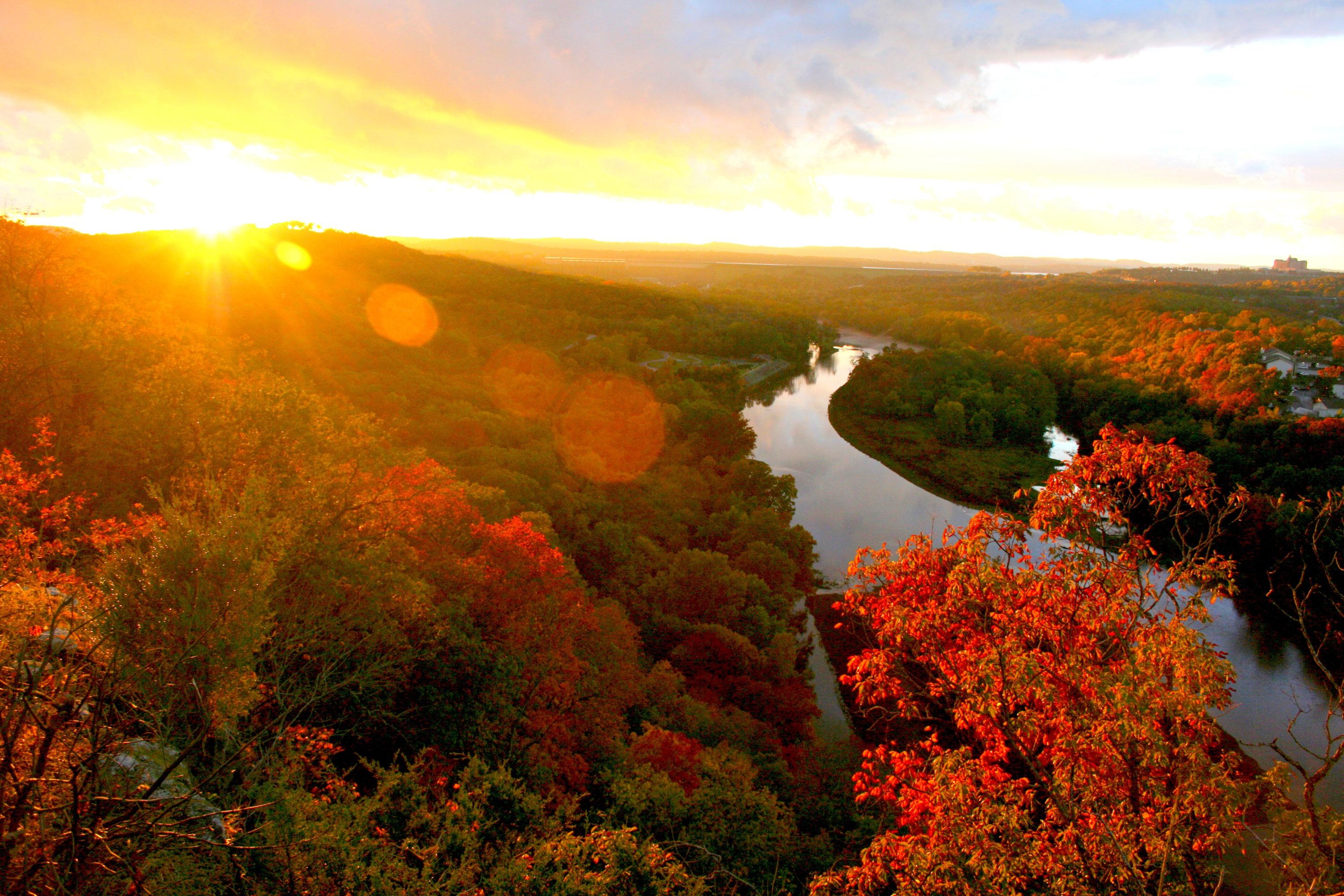 Desktop background, JAT Sunset, Autumn, Branson, 3000x2000 HD Desktop