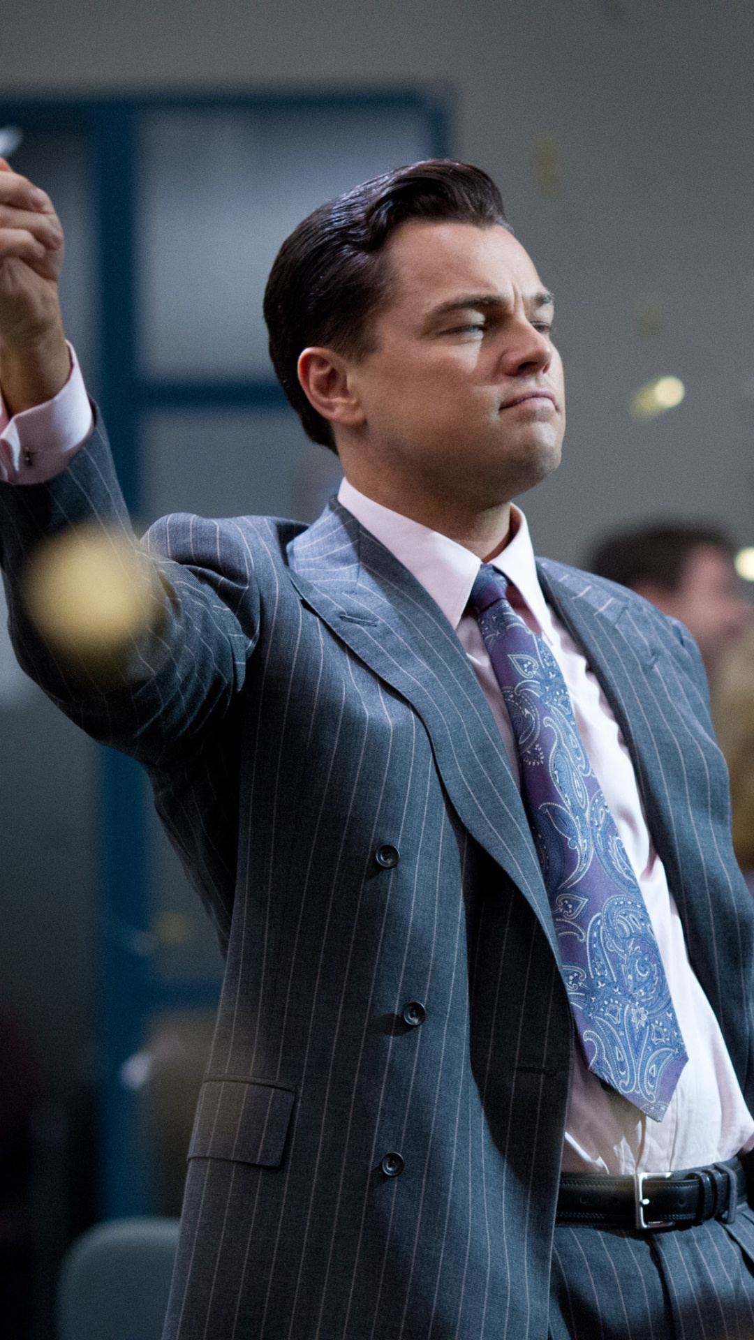 The Wolf of Wall Street movie, Excessive wealth, Financial debauchery, Wall Street frenzy, 1080x1920 Full HD Phone