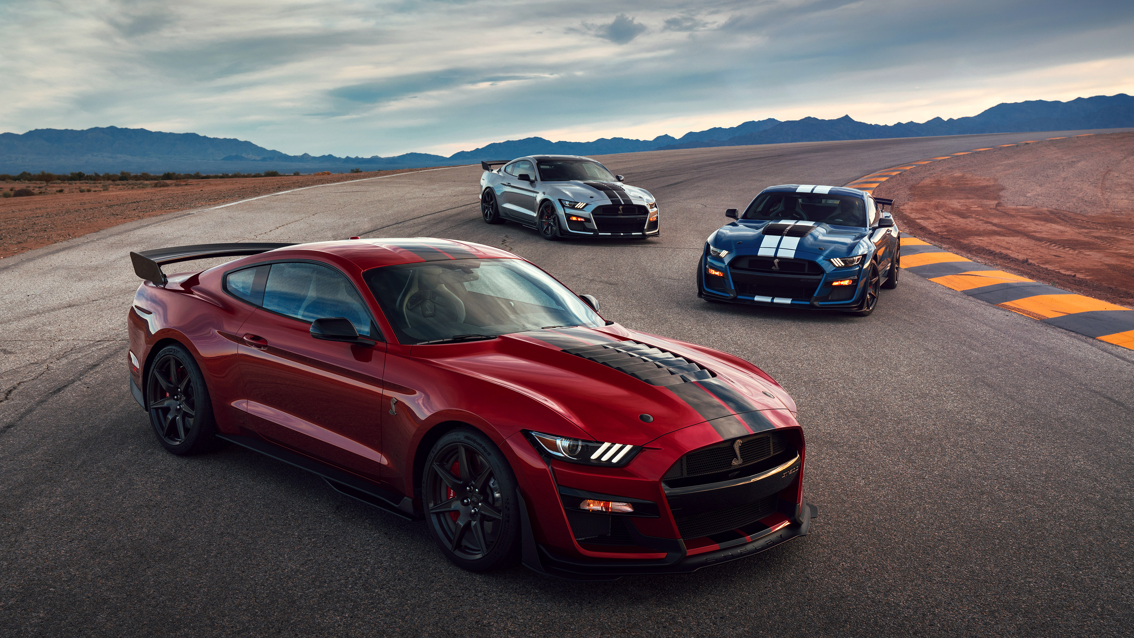 Mustang Trio, GT500 Wallpaper, 3840x2160 4K Desktop