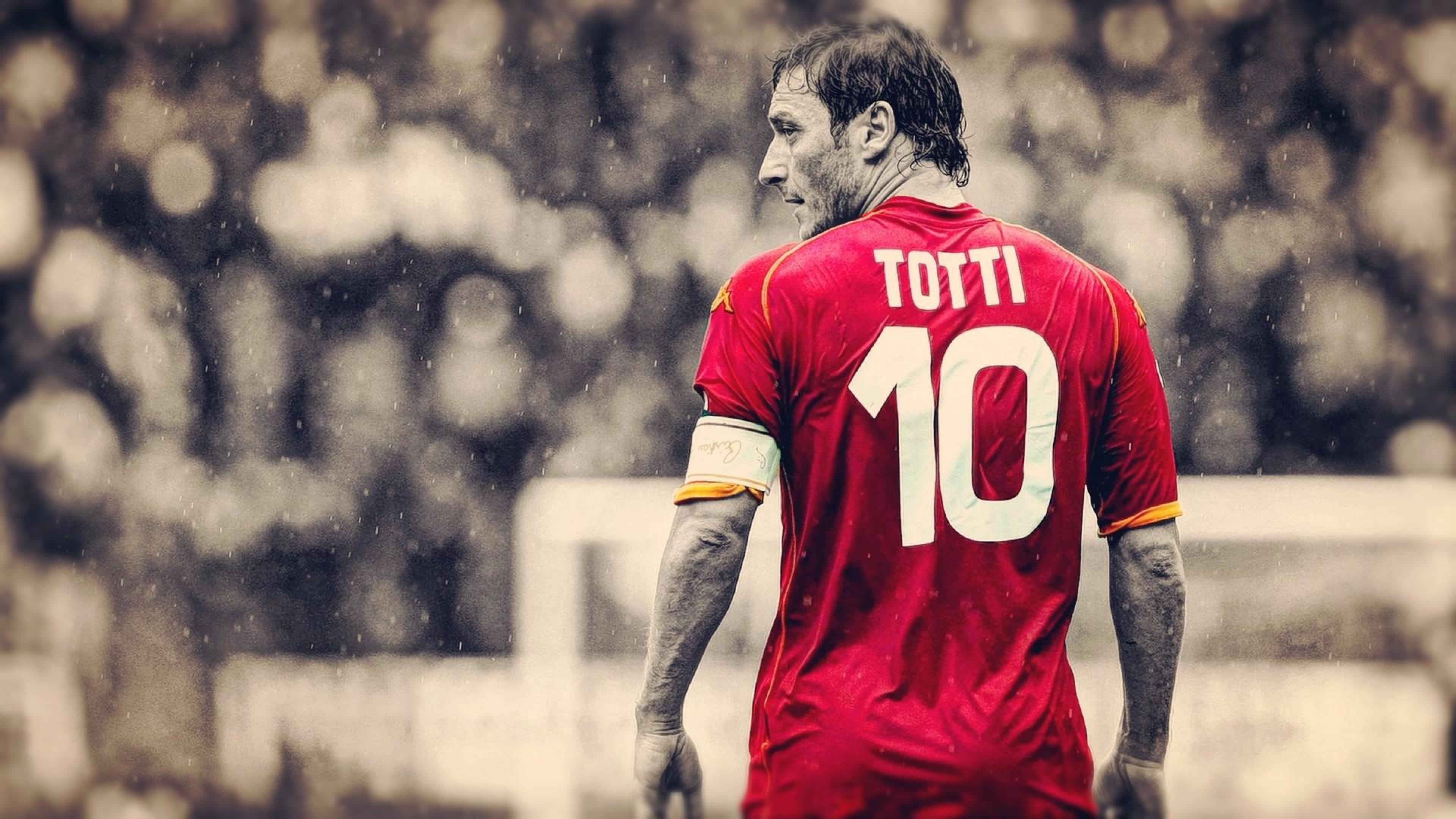 Parma FC vs AS Roma, Francesco Totti Wallpaper, 3840x2160 4K Desktop