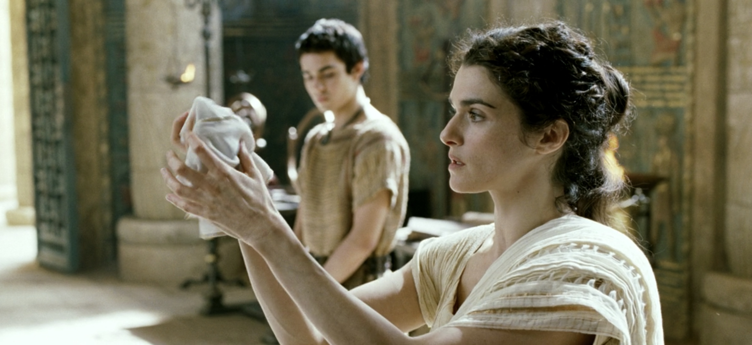 Agora cinema, Rachel Weisz, Oscar Isaac, Hypatia's legacy, 3110x1430 Dual Screen Desktop