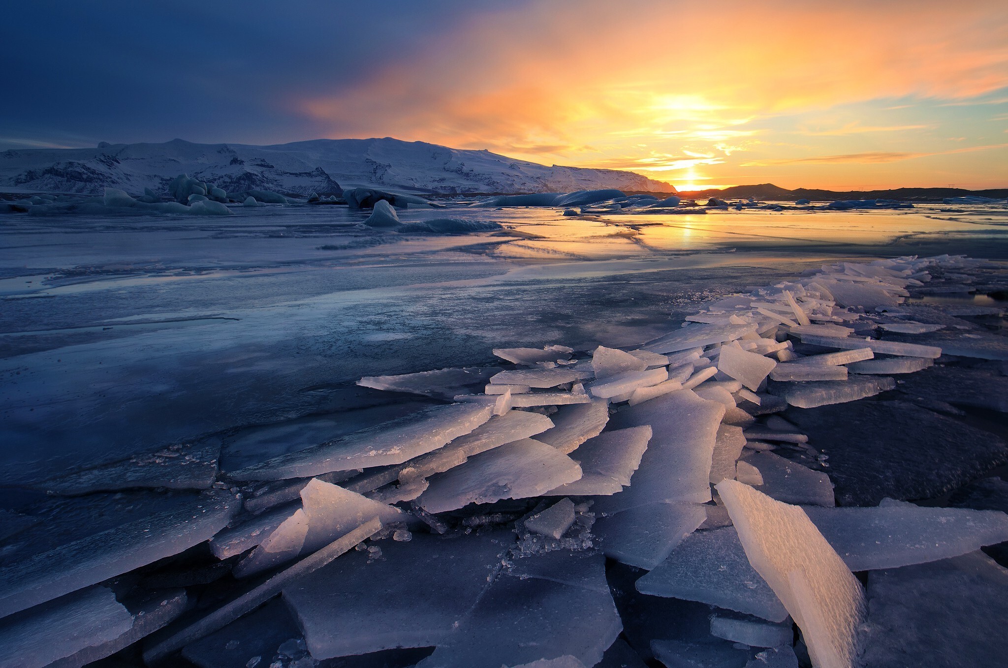 Ice glaciers, Frozen landscapes, Nature's marvels, Desktop backgrounds, 2050x1360 HD Desktop