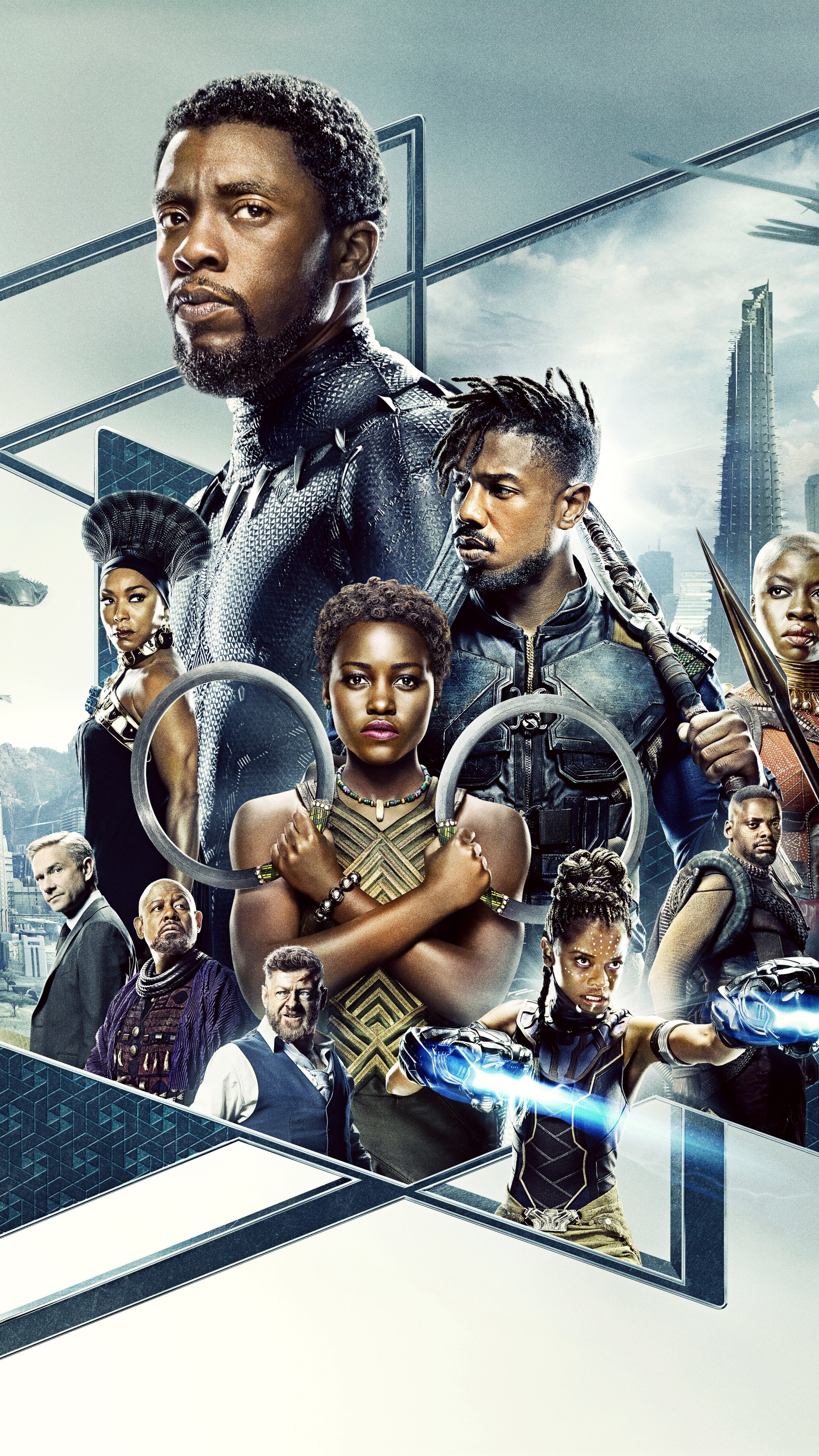 Forest Whitaker, Black Panther, Chadwick Boseman, Michael B Jordan, 2160x3840 4K Phone