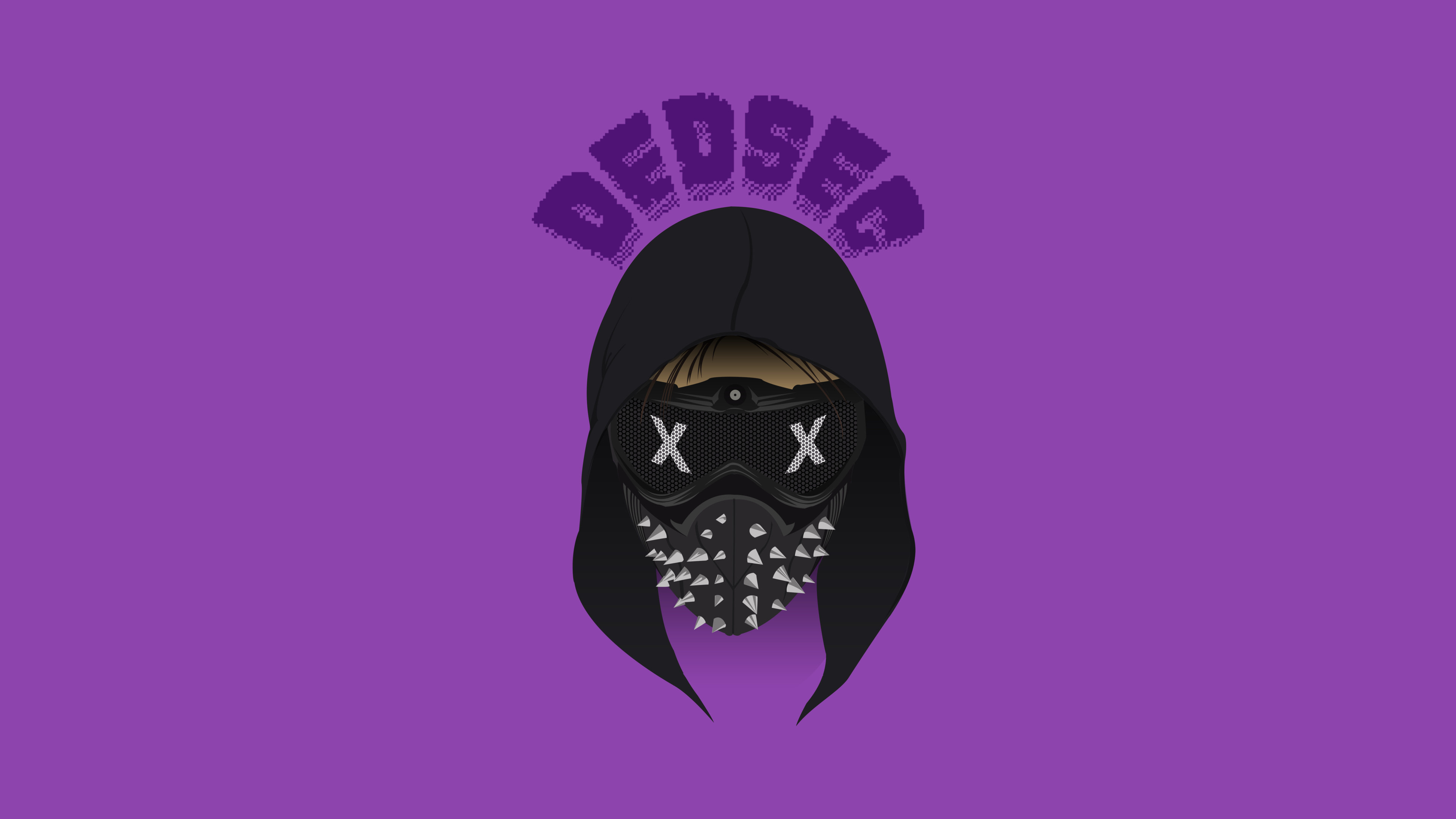 Wrench Watch Dogs 2, DEDSEC, spiked LED mask, 4K Desktop wallpaper