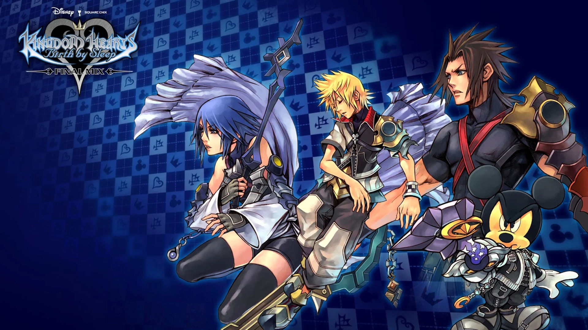 Kingdom Hearts, Pocket tactics, Game wallpapers, Heart-shaped keyblade, 1920x1080 Full HD Desktop