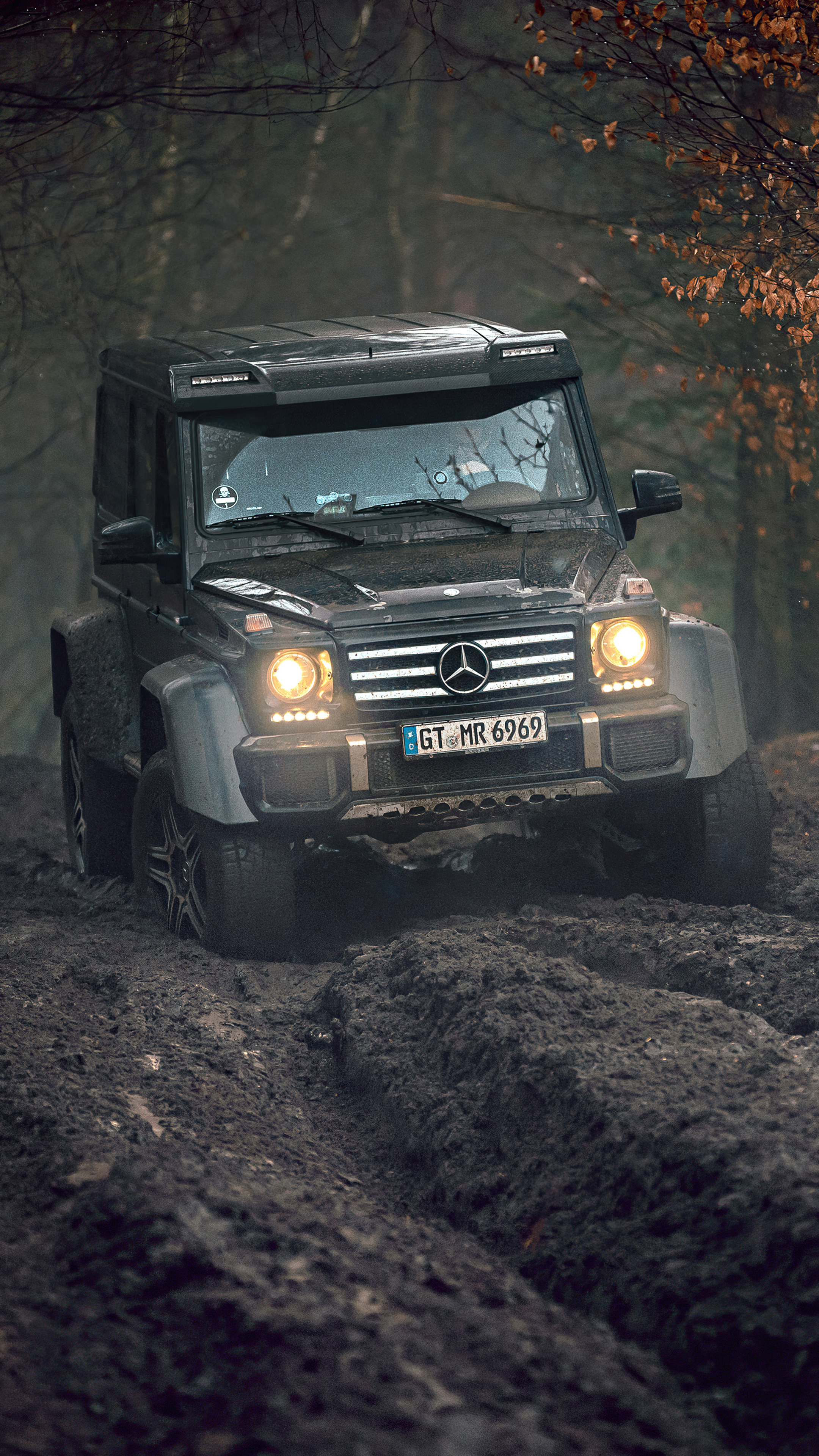 Off-road Driving, Mercedes G500, Xperia X, Z5 Premium, 2160x3840 4K Phone