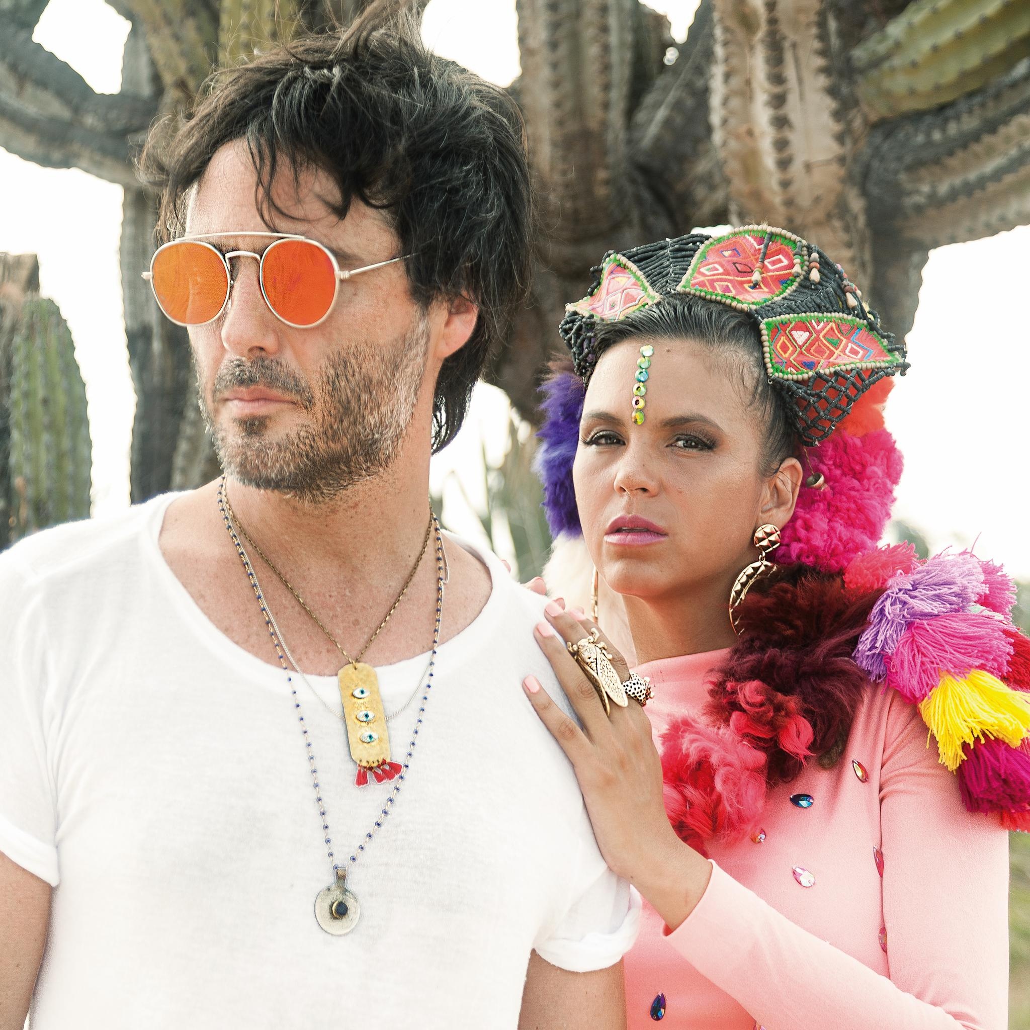 Bomba Estereo, Arcade Fire, Team Up, 2050x2050 HD Phone