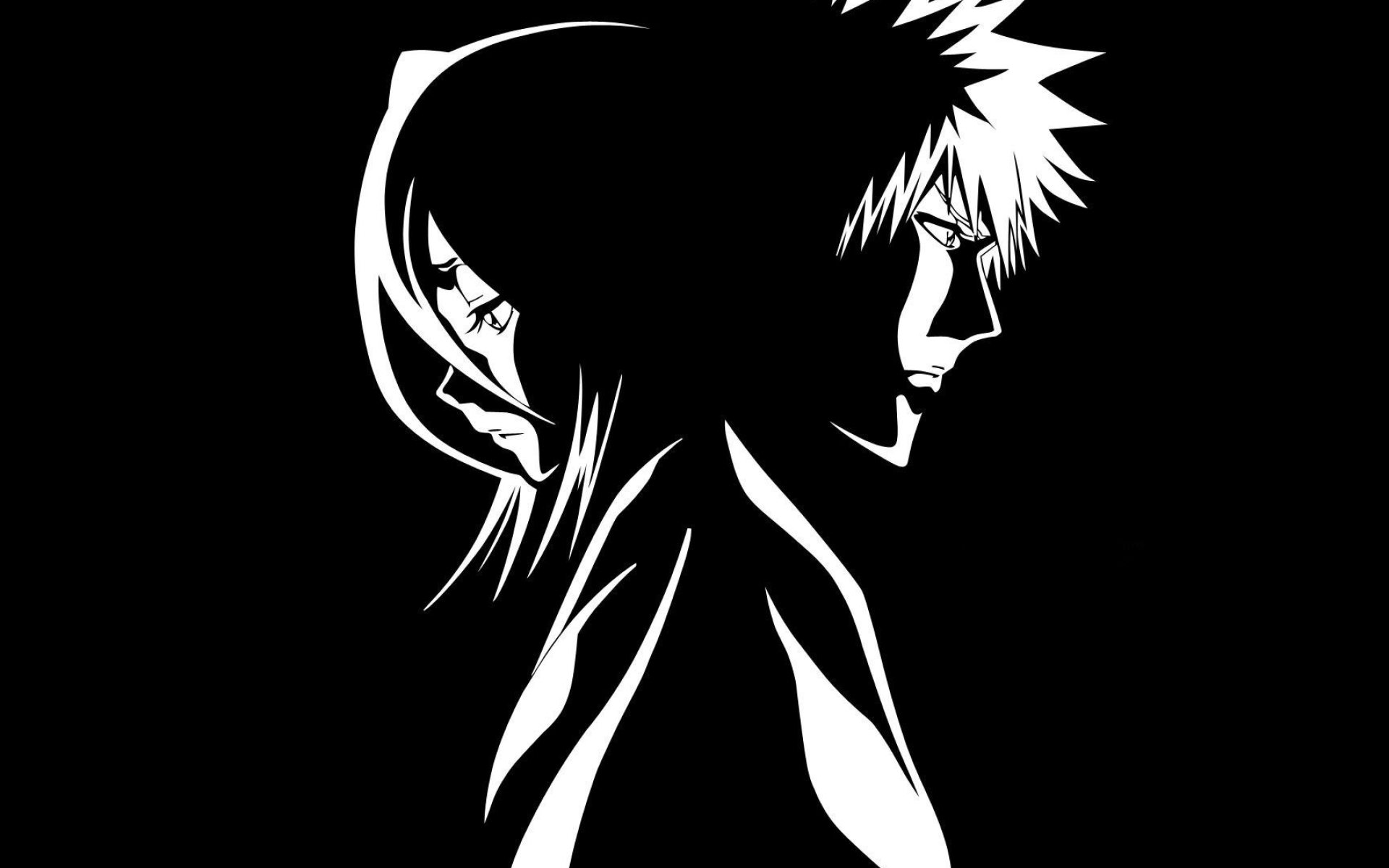 Minimalist, Ichigo and Rukia Wallpaper, 1920x1200 HD Desktop