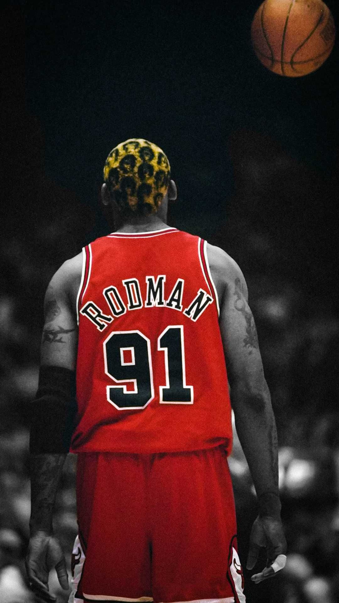 Dennis Rodman, Niklas Roesler, Pinterest profile link, Sports fanatics, 1080x1920 Full HD Phone