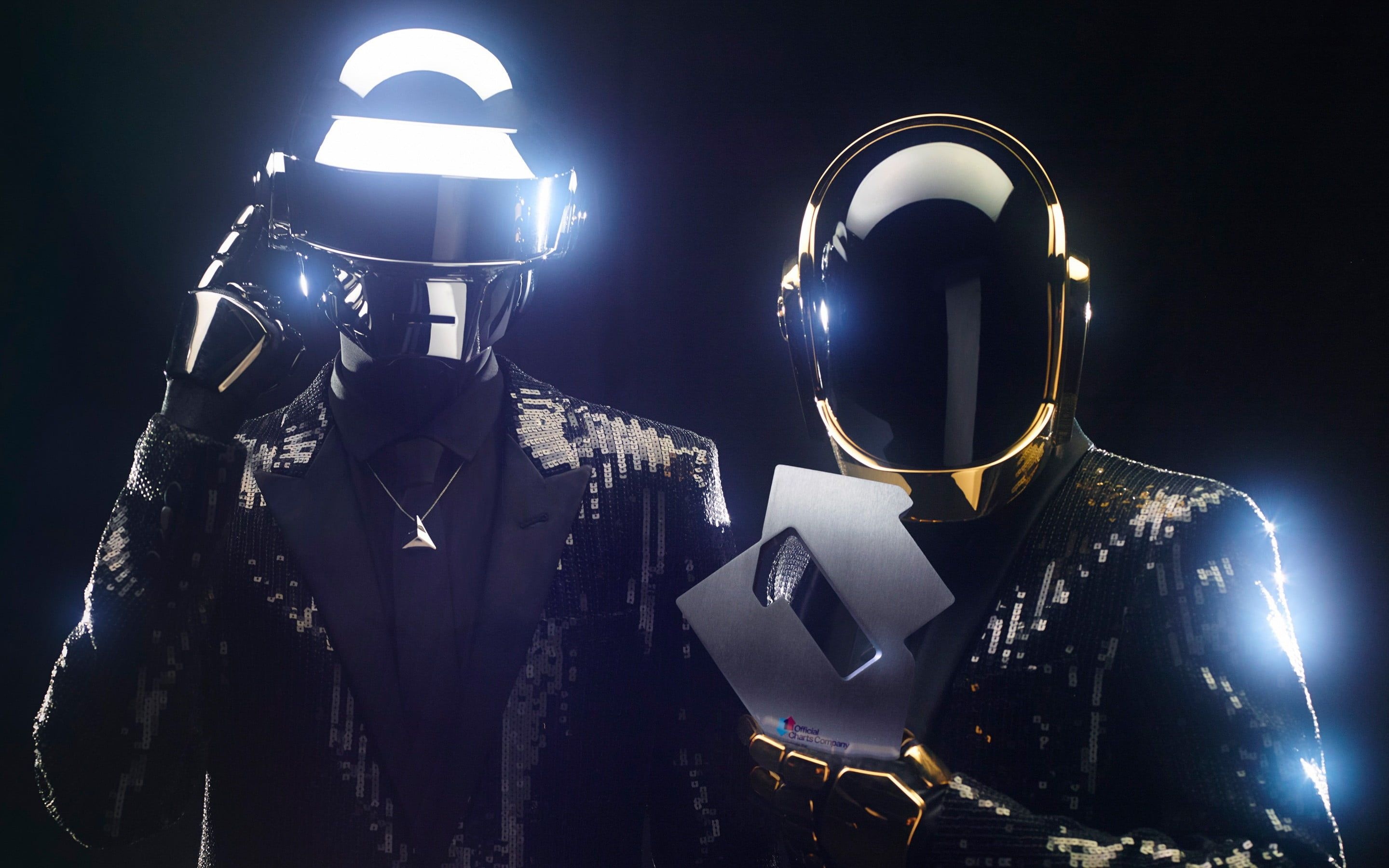 Daft Punk, Two person illustration, Daft Punk, 2880x1800 HD Desktop