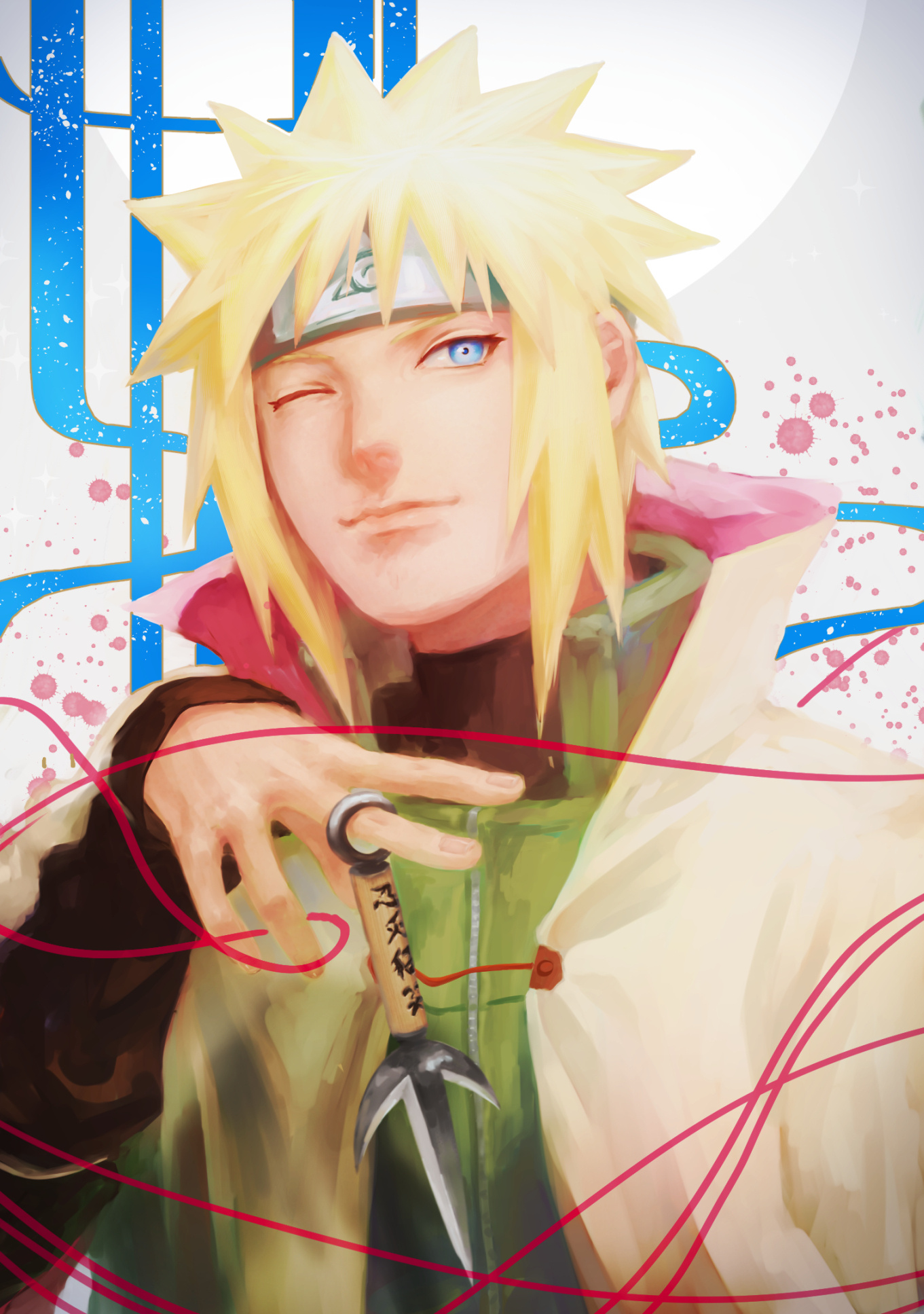 Minato Namikaze, Flying Thunder God kunai, Konoha forehead protector, HD Phone wallpaper