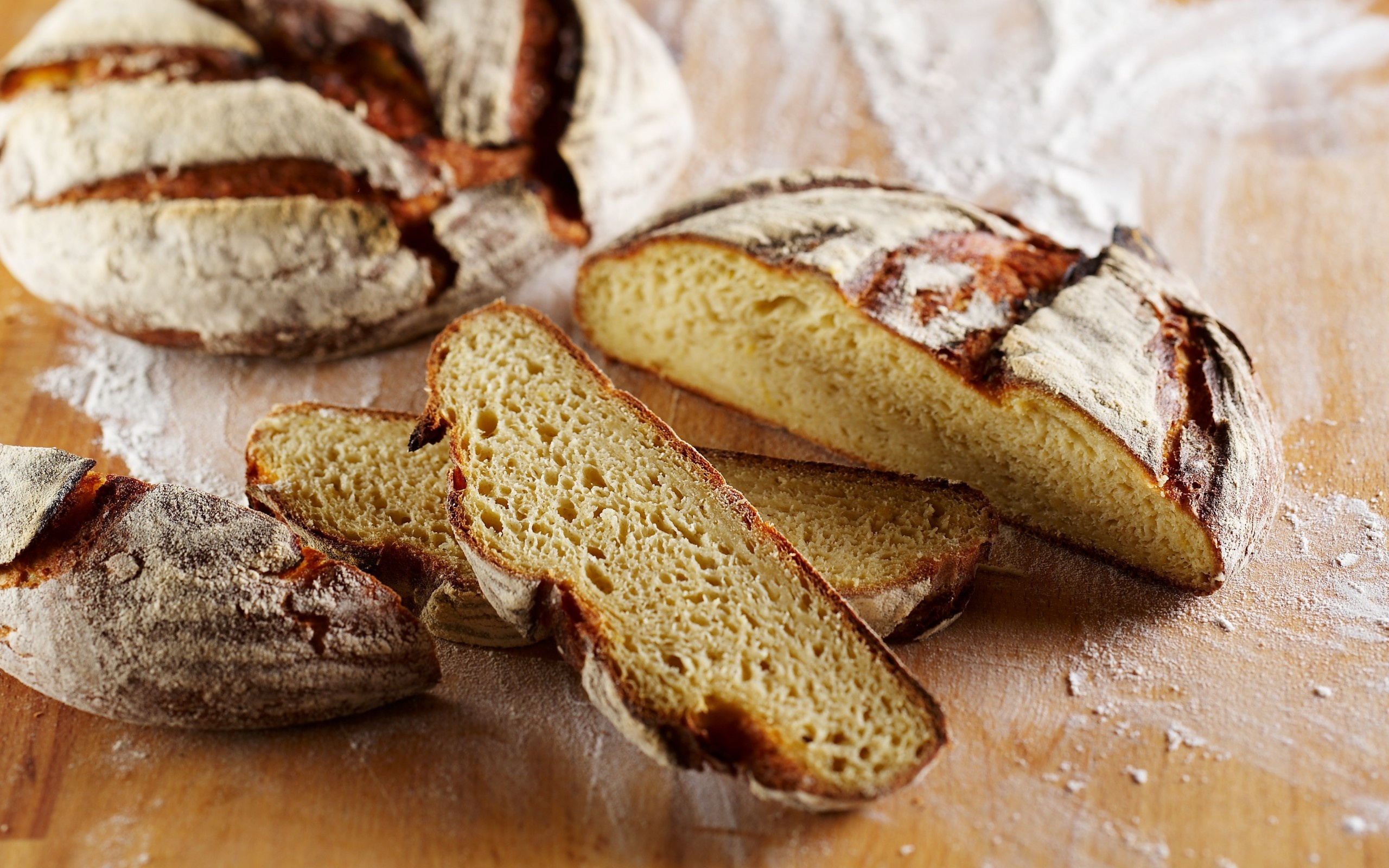 High definition bread, Appetizing display, Close-up shot, Yummy wallpaper, 2560x1600 HD Desktop