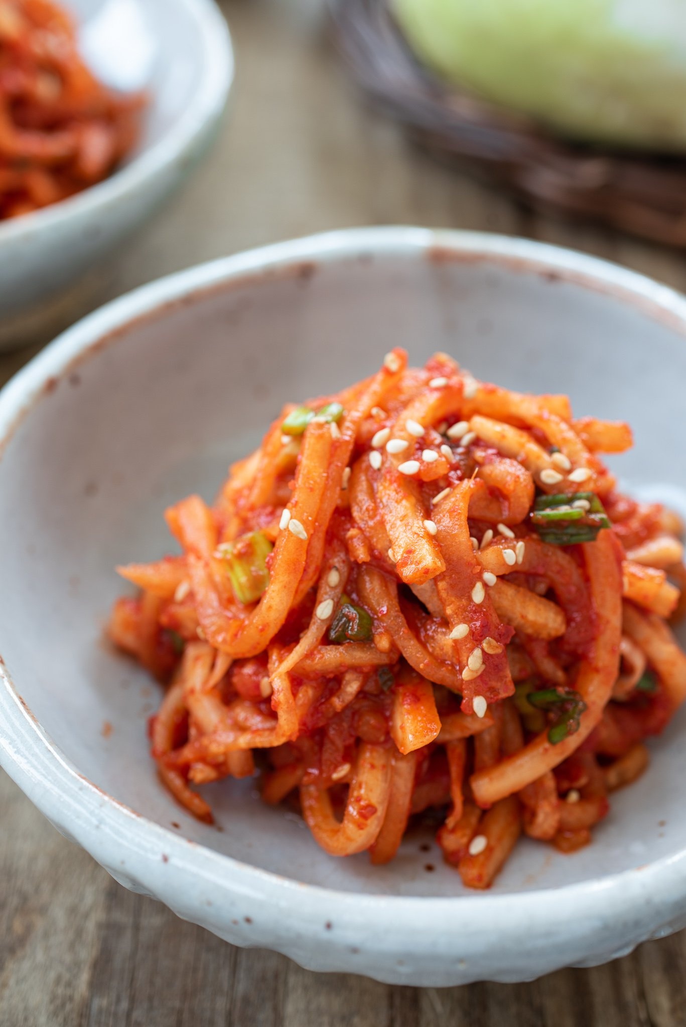 Musaengchae, Spicy radish salad, Korean bapsang, Tangy and crunchy, 1370x2050 HD Phone