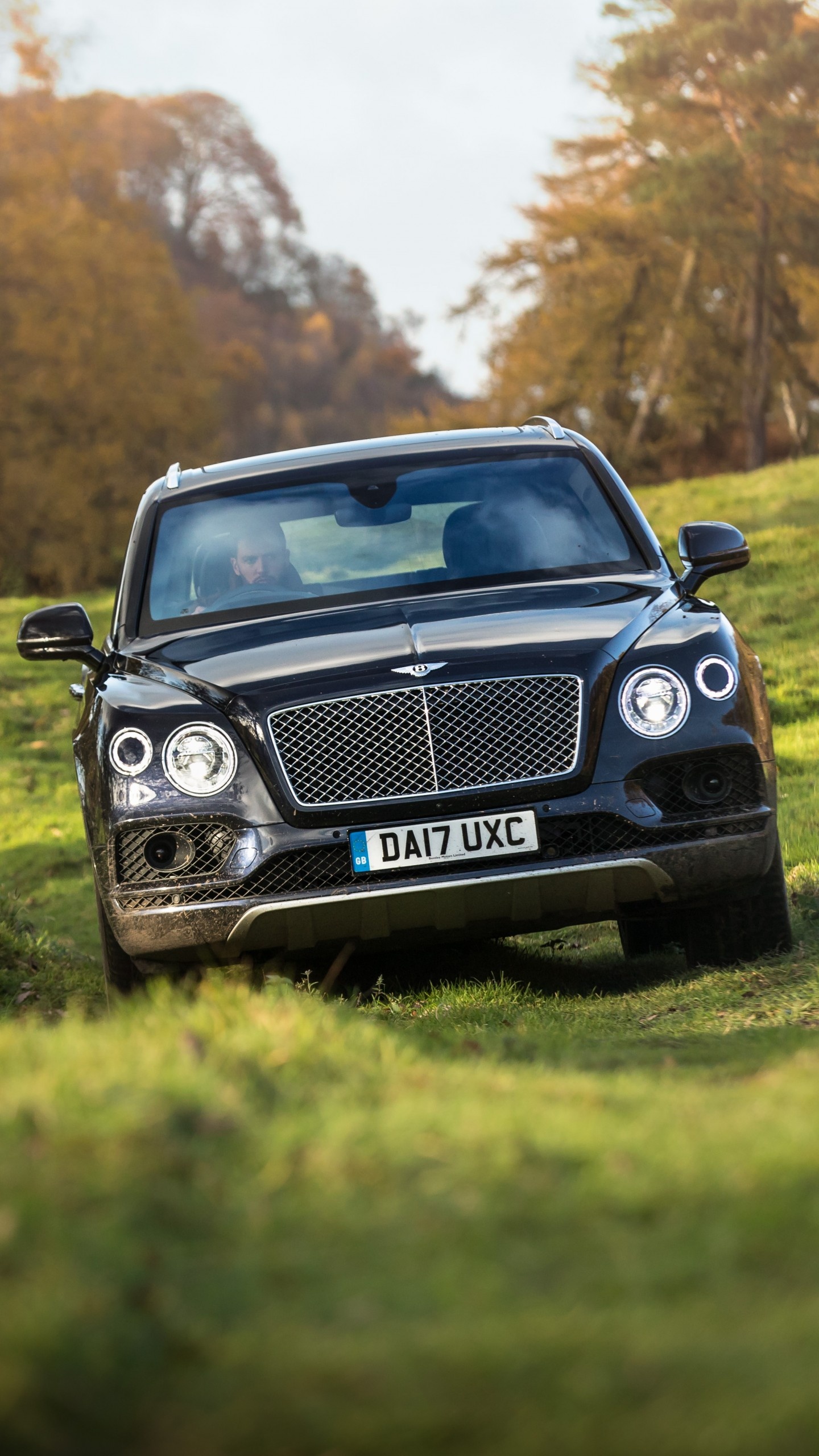 Bentley Bentayga, Field sports theme, Striking cars and bikes, 5K resolution, 1440x2560 HD Phone