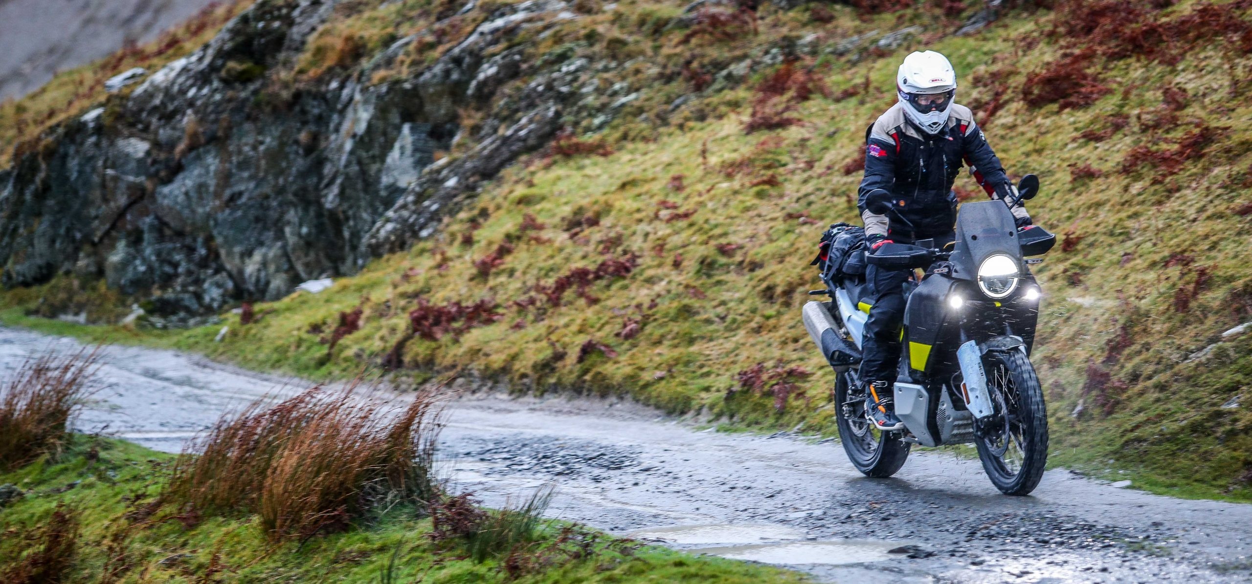 Husqvarna Norden 901, Epic road trip, Rugged testing, Adventure-fueled ride, 2560x1200 Dual Screen Desktop