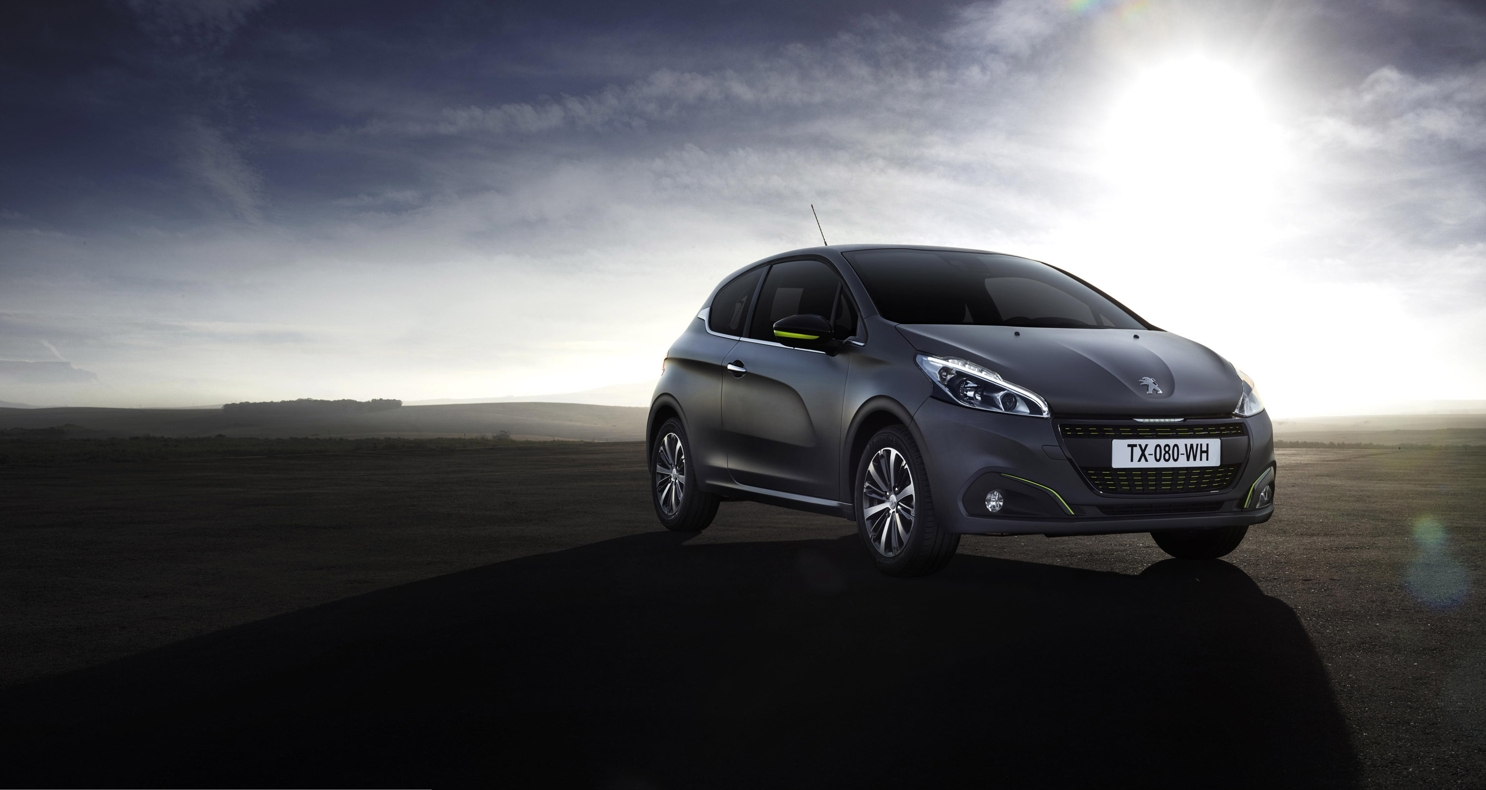 Peugeot 208, Ice silver color, HD picture, 2015 model, 3000x1600 HD Desktop