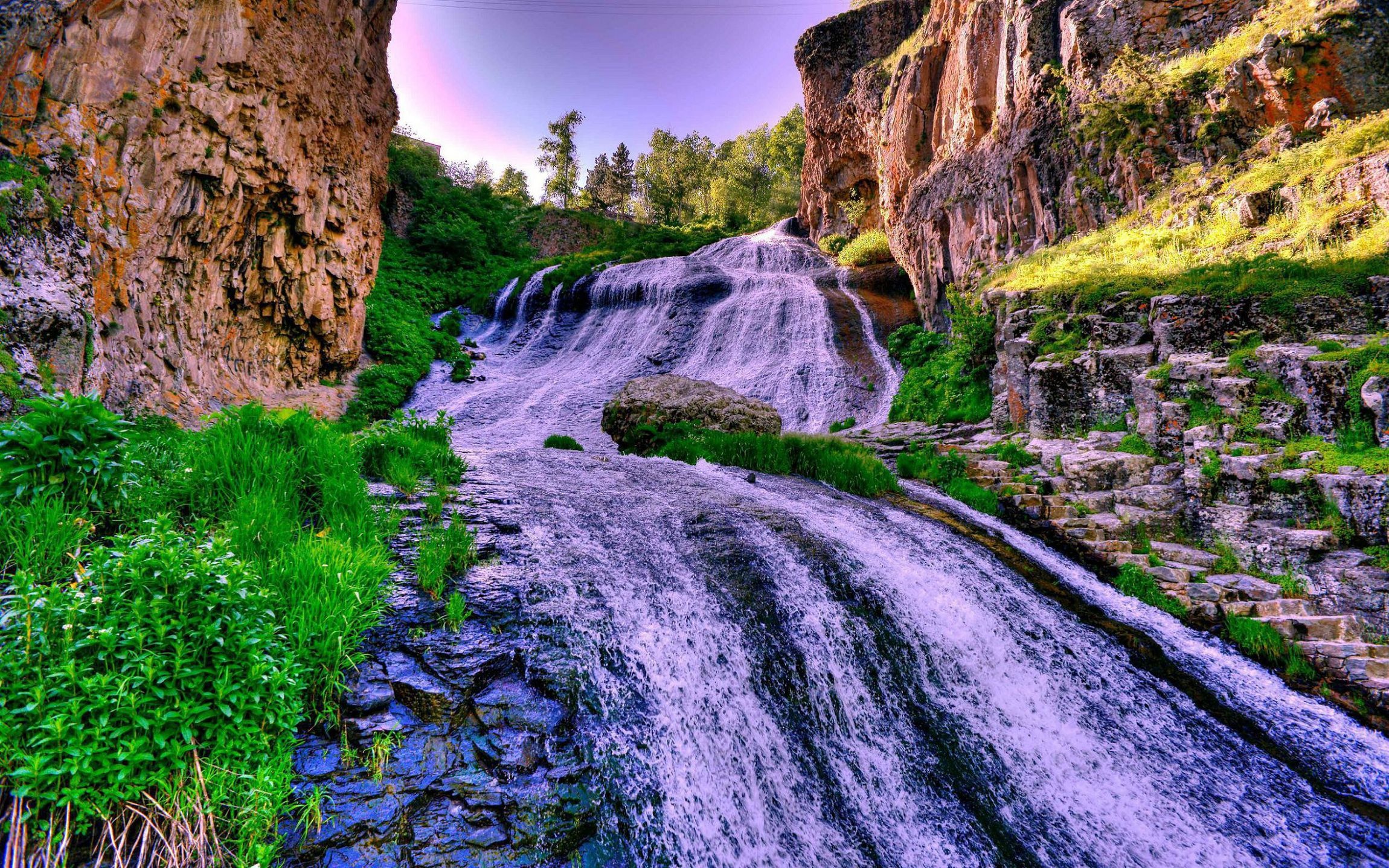 Jermuk Waterfall, Armenia Wallpaper, 2300x1440 HD Desktop