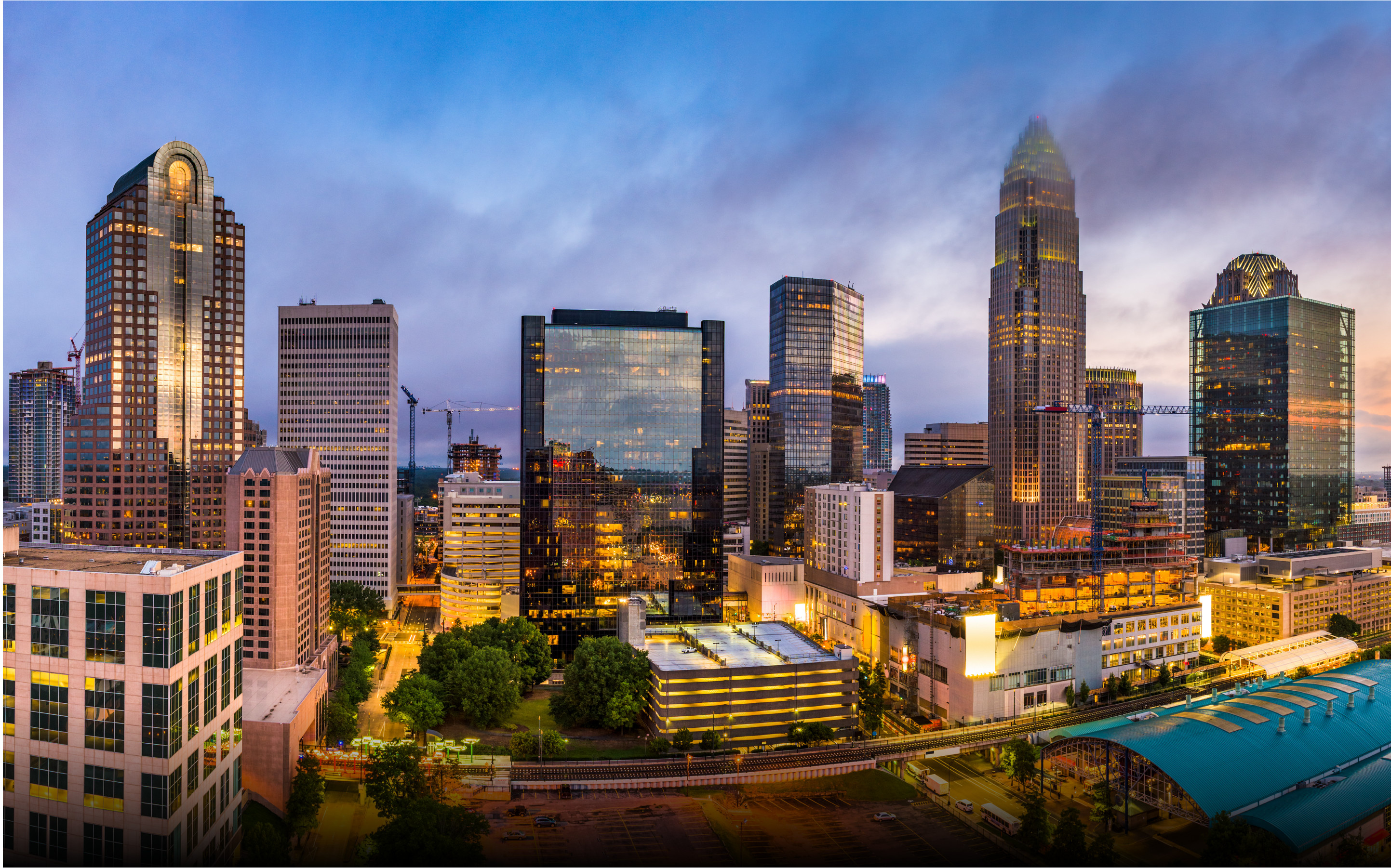 Charlotte Plaza, College Street, JLL Properties, US, 2890x1810 HD Desktop