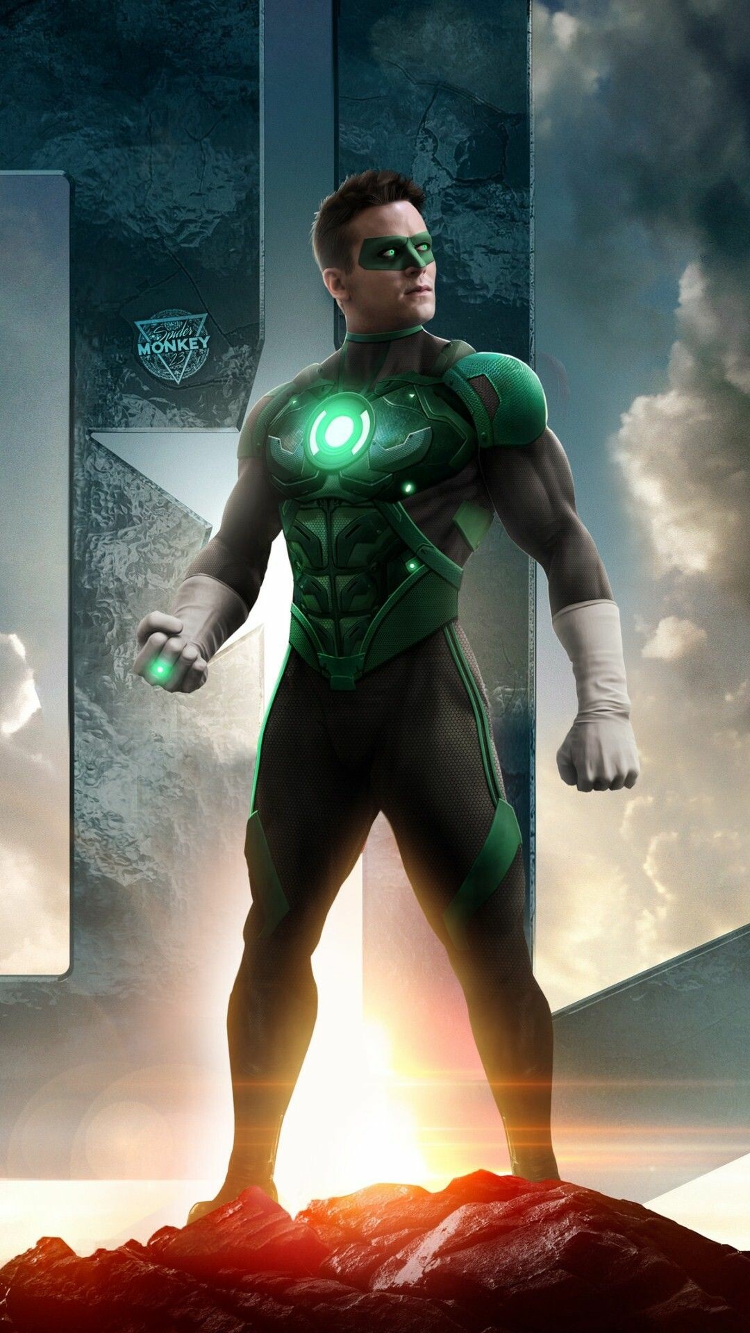 Green Lantern comics, iPhone wallpapers, Digital artwork, Superhero theme, 1080x1920 Full HD Phone