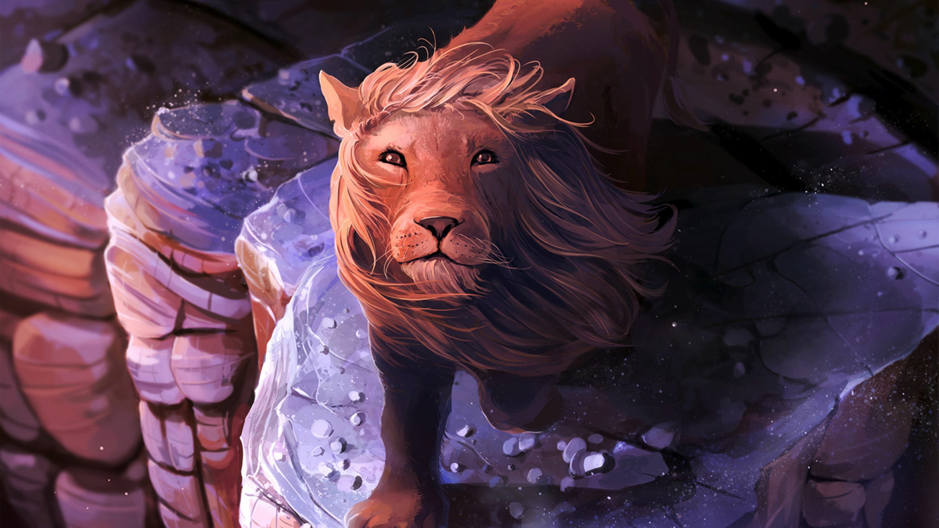 Lion in 4K Ultra HD, Stunning visuals, High-quality backgrounds, Free download, 3840x2160 4K Desktop