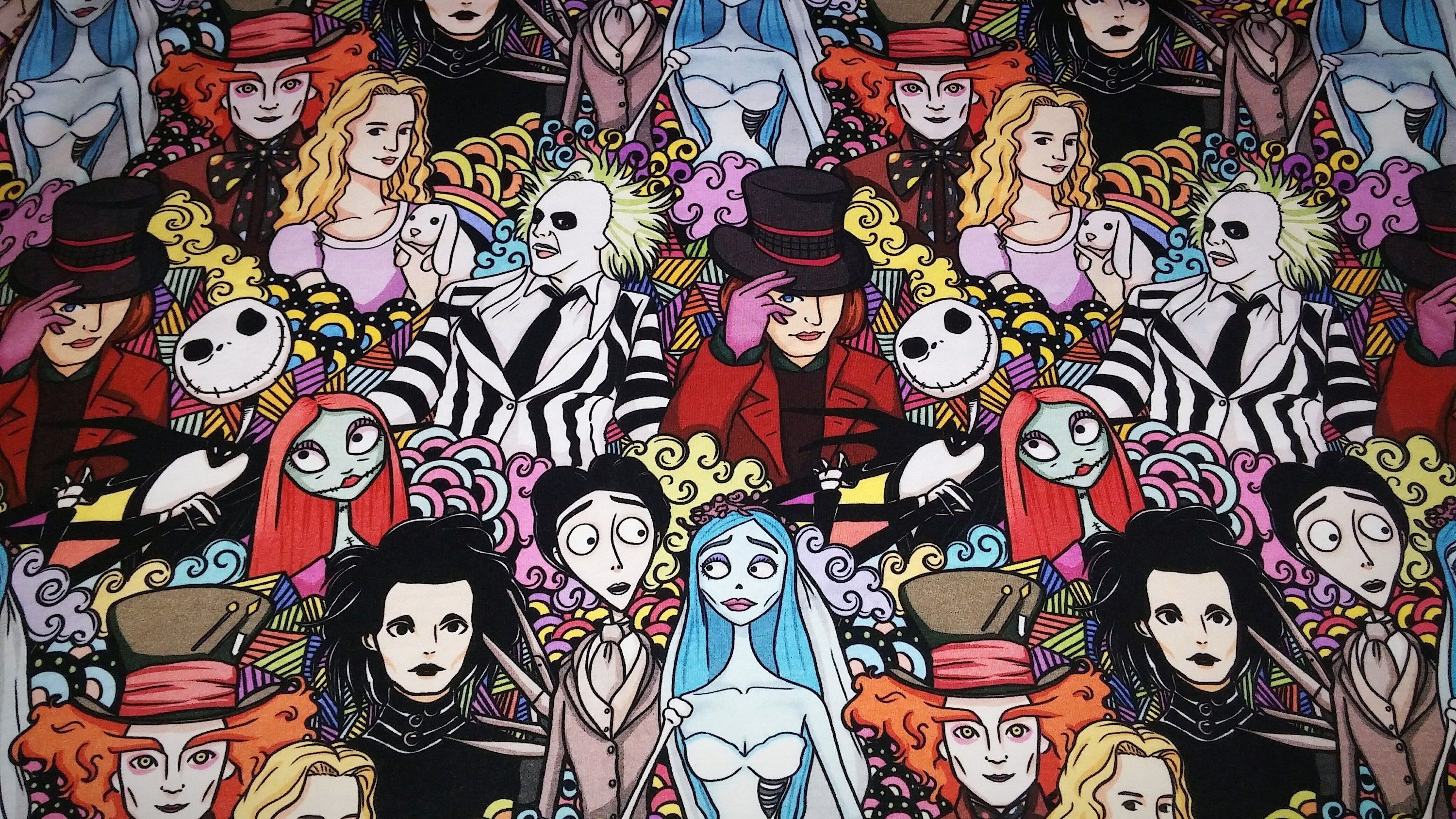 Beetlejuice cartoon, Unique eco-friendly bags, Tim Burton-themed accessories, Rare collectibles, 3000x1690 HD Desktop