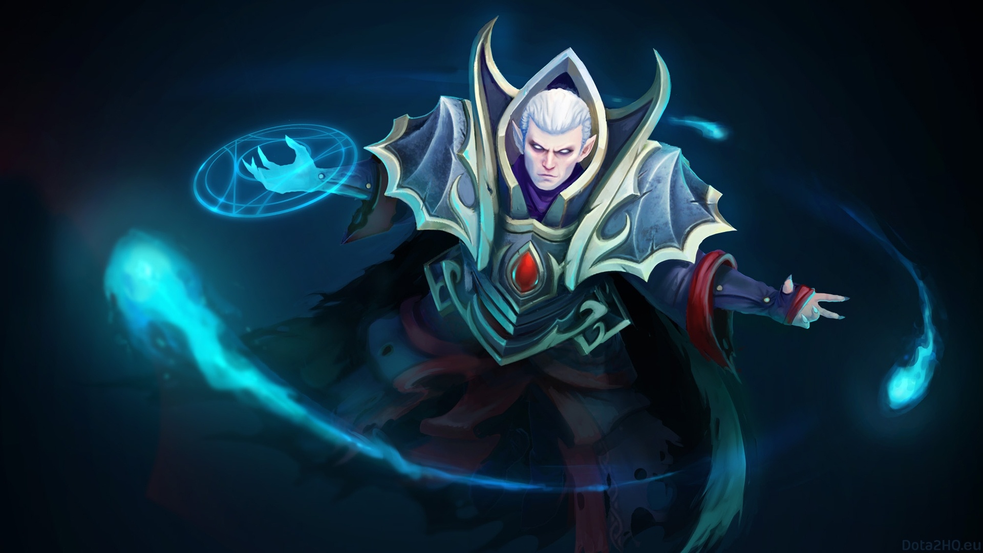 Invoker, Dota 2, Loading screen, Nightlord's legacy, 1920x1080 Full HD Desktop