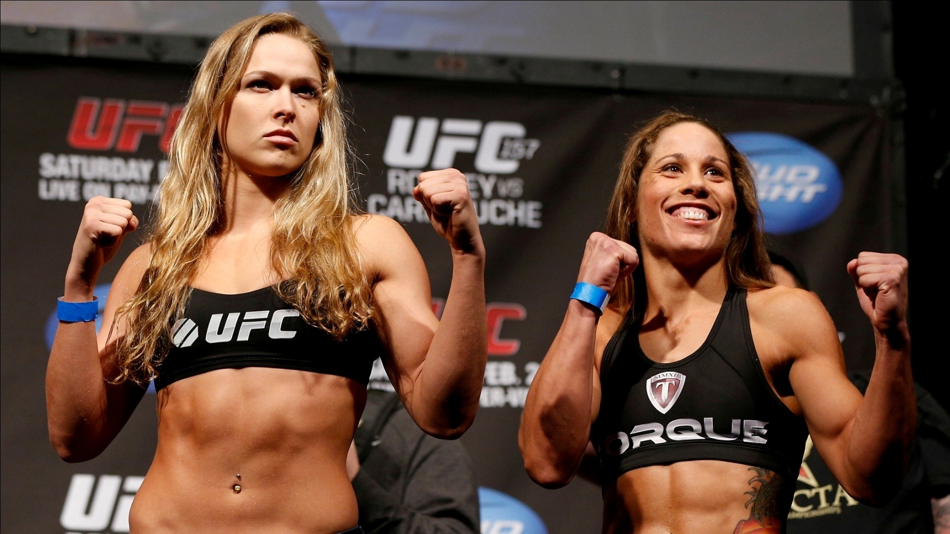 Liz Carmouche and Ronda Rousey, Mixed Martial Arts Wallpaper, 1920x1080 Full HD Desktop