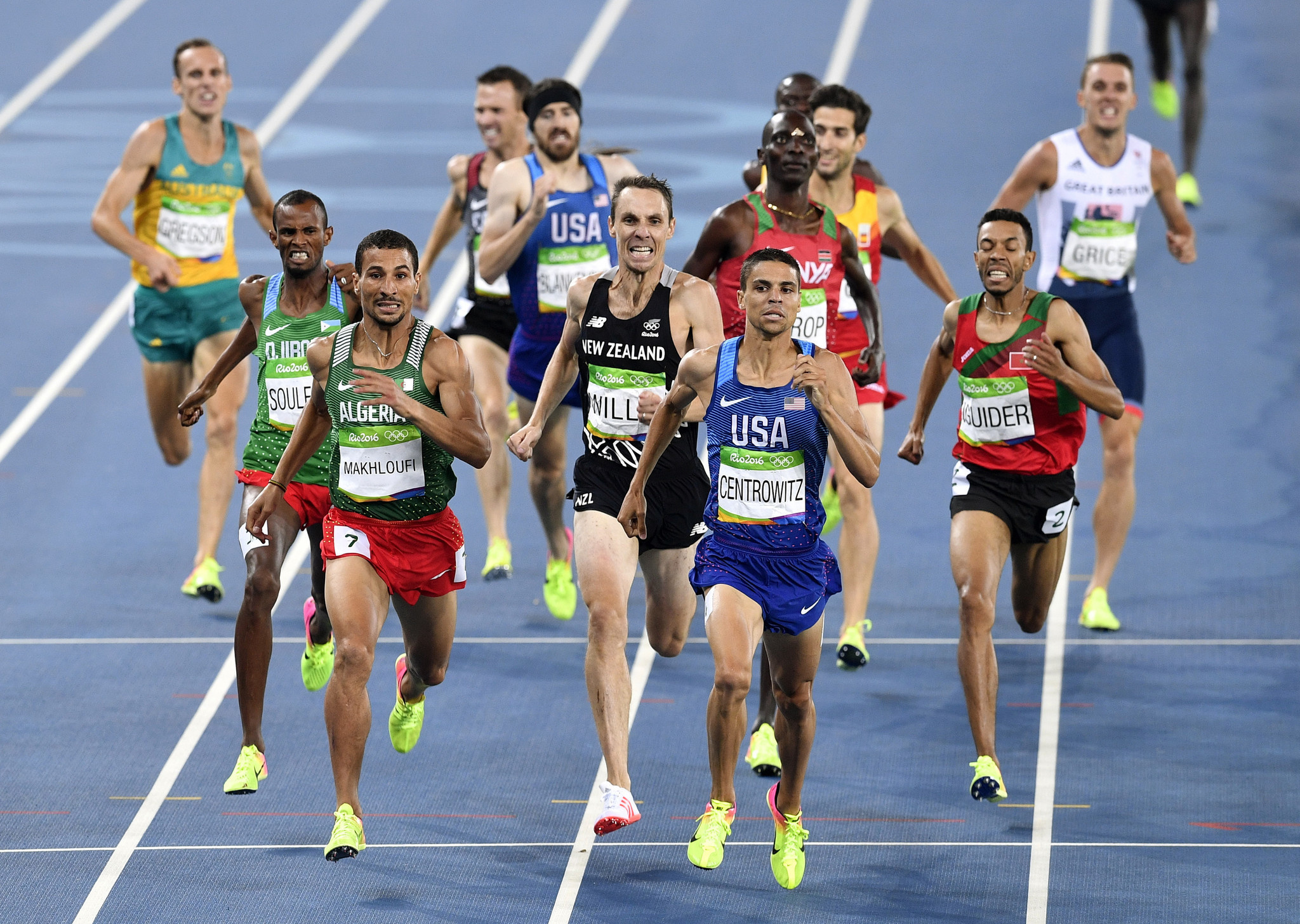 Taoufik Makhloufi, High graduate, Matthew Centrowitz, Rio, 2050x1460 HD Desktop