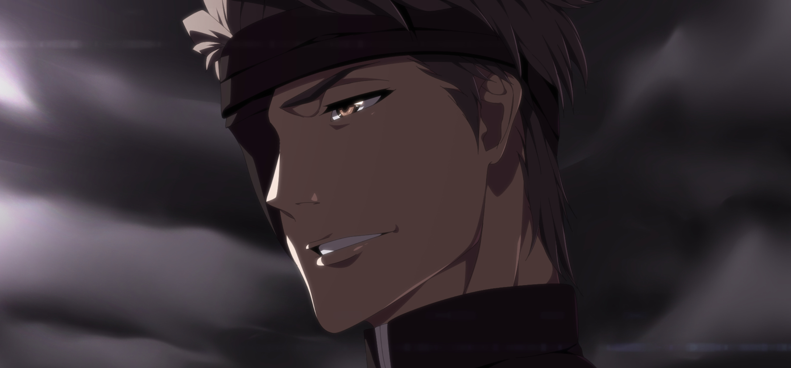 Sosuke Aizen, Bleach Thousand-Year Blood War, black eyepatch seal, Dual Screen Desktop wallpaper
